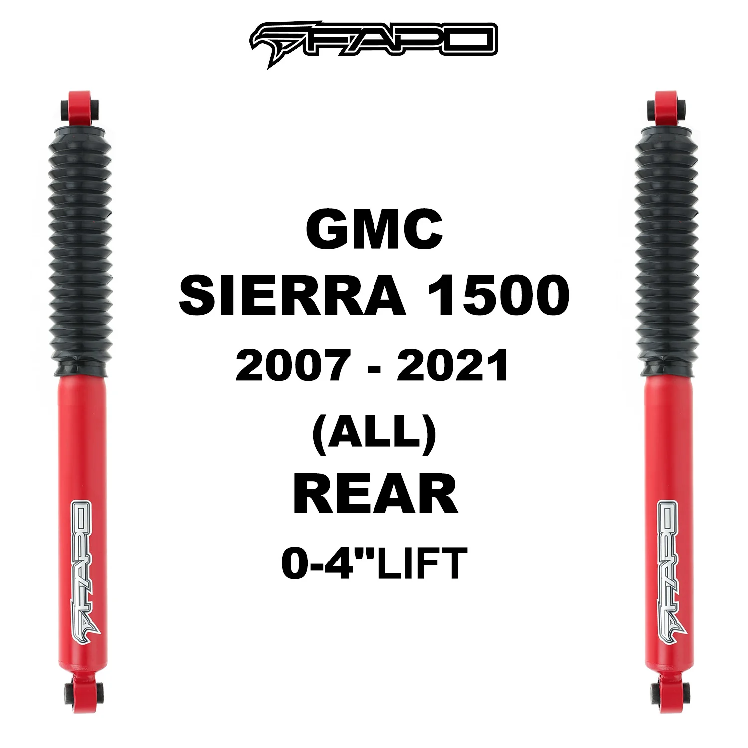P1 off-road tylny amortyzator Do CHEVROLET SILVERADO 1500 2007-2021 GMC SIERRA 1500 2007 - 2021 CHEVYROLET SILVERADO 1500 CLASSIC 2019-2019 GMC SIERRA 1500 CLASSIC 2019-2019 0-4 in lift PA162010 - zdjęcie 9