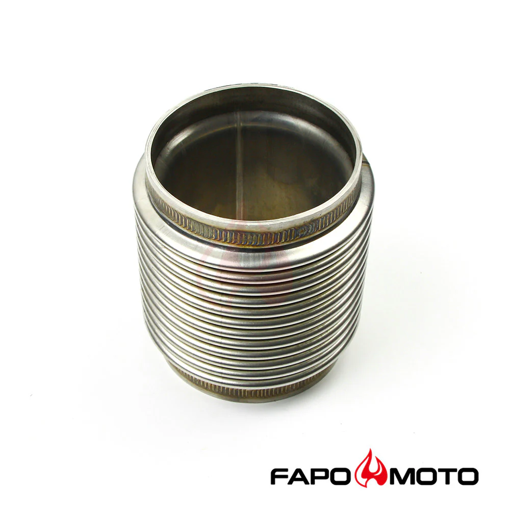 Universal 3  ID 304 STAINLESS wydech FLEX BELLOWS 4  LONG Do 3  Pipe ,ULTRA STRONG FE903010 - zdjęcie 3