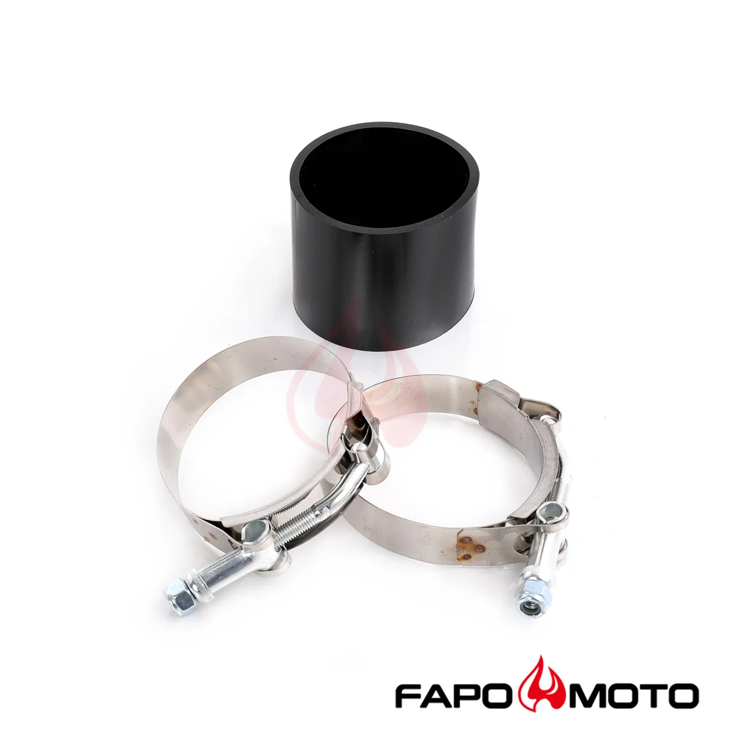2.5in  63mm turbosprężarka intercooler Pipe Kit Aluminum Polished Hose Clamp DIY black Universal FE559210 - zdjęcie 3