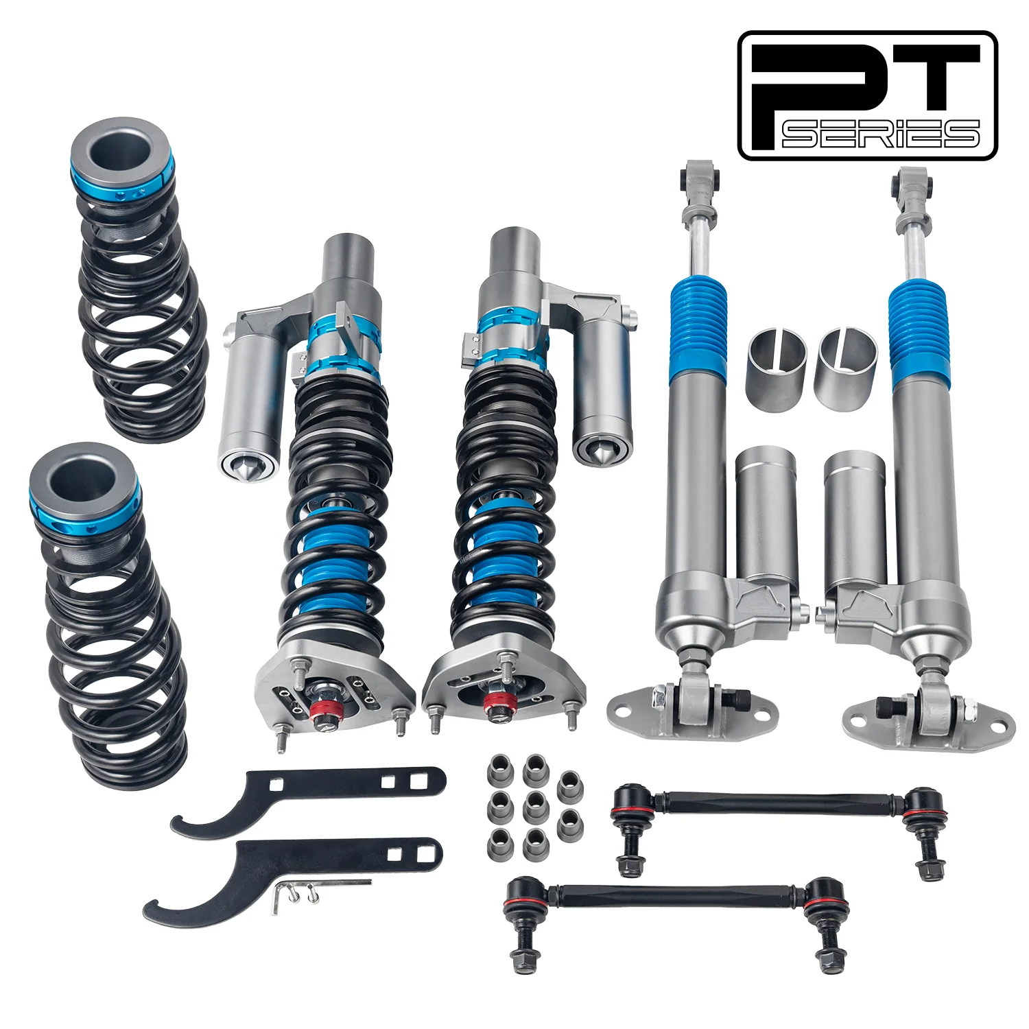 2-way Piggyback Reservoir Zawieszenie gwintowane do VW Golf GTI MK7/A7/MQB 2012-2020 PT004810 - zdjęcie 2