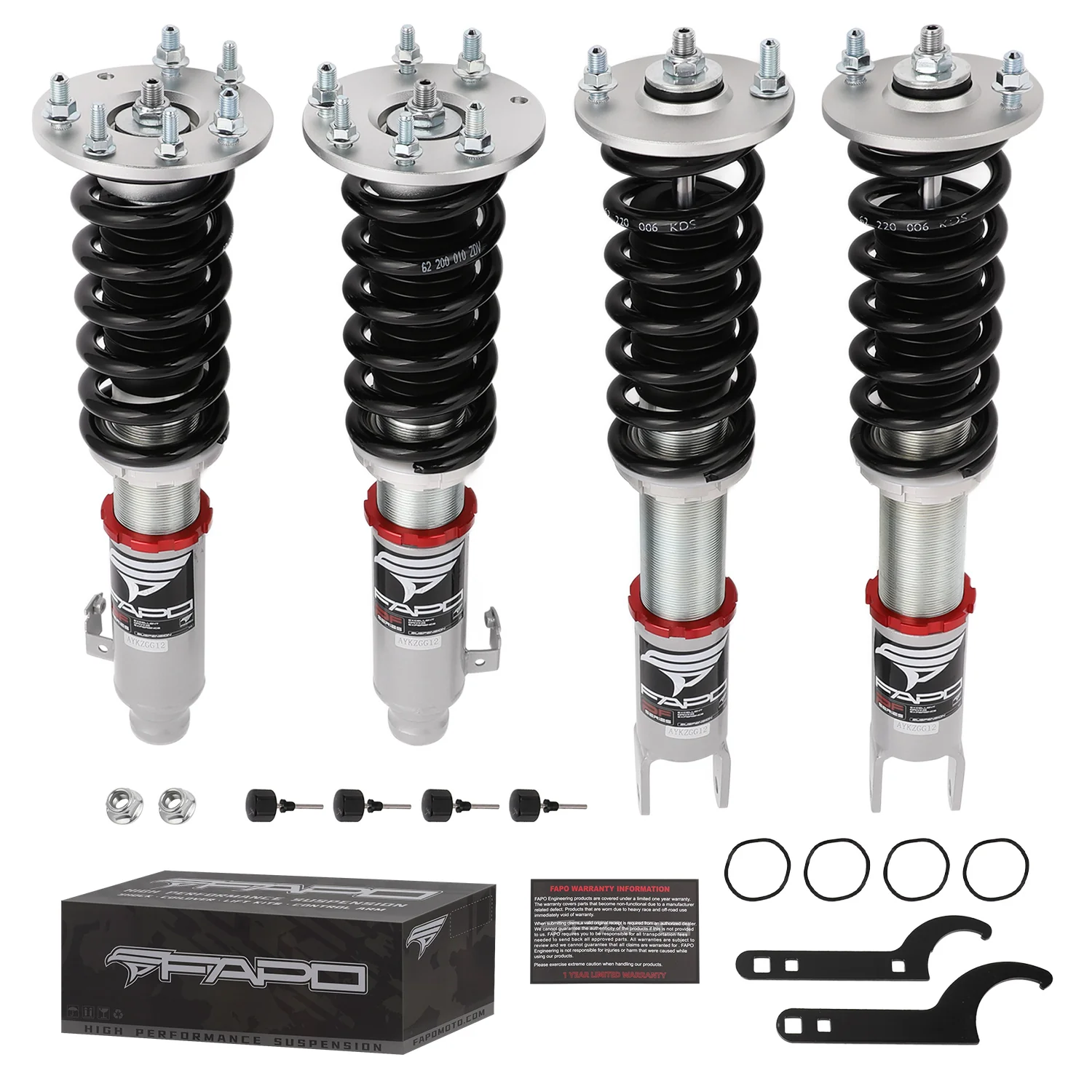 32-stopniowe zawieszenie gwintowane Do Honda Accord 8th Gen CP/CS 2008-2012 / Honda Spirior 1st Gen 2009-2014 / Acura TSX 2nd Gen CU 2009-2014 PF012420
