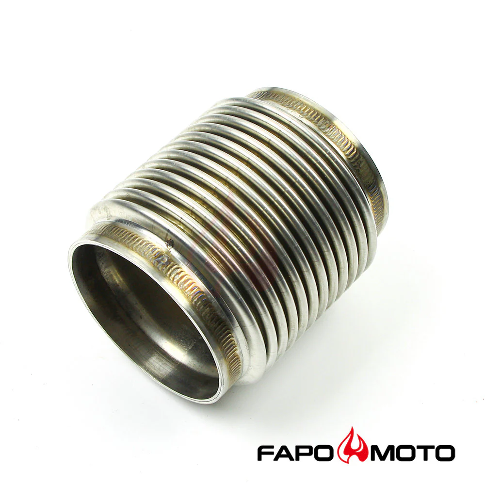 Universal 3  ID 304 STAINLESS wydech FLEX BELLOWS 4  LONG Do 3  Pipe ,ULTRA STRONG FE903010 - zdjęcie 5