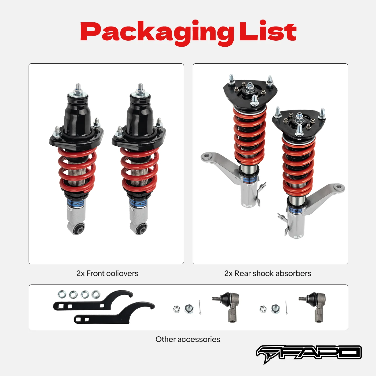 Zawieszenie gwintowane do Honda Civic & SI 2001 2002 2003 2004 2005 EM2 EP3 PS002110 - zdjęcie 9