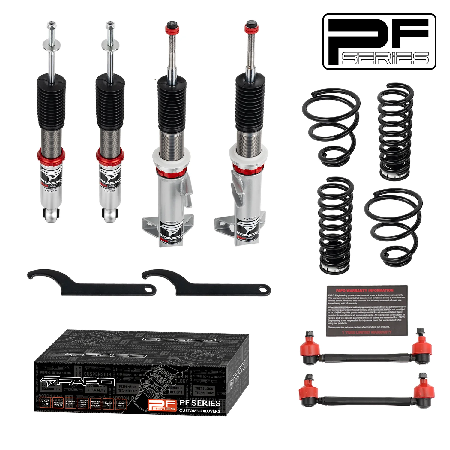 32-stopniowe zawieszenie gwintowane Do Mercedes-Benz C-Class 2nd Gen RWD W203 2000-2007 PF056630