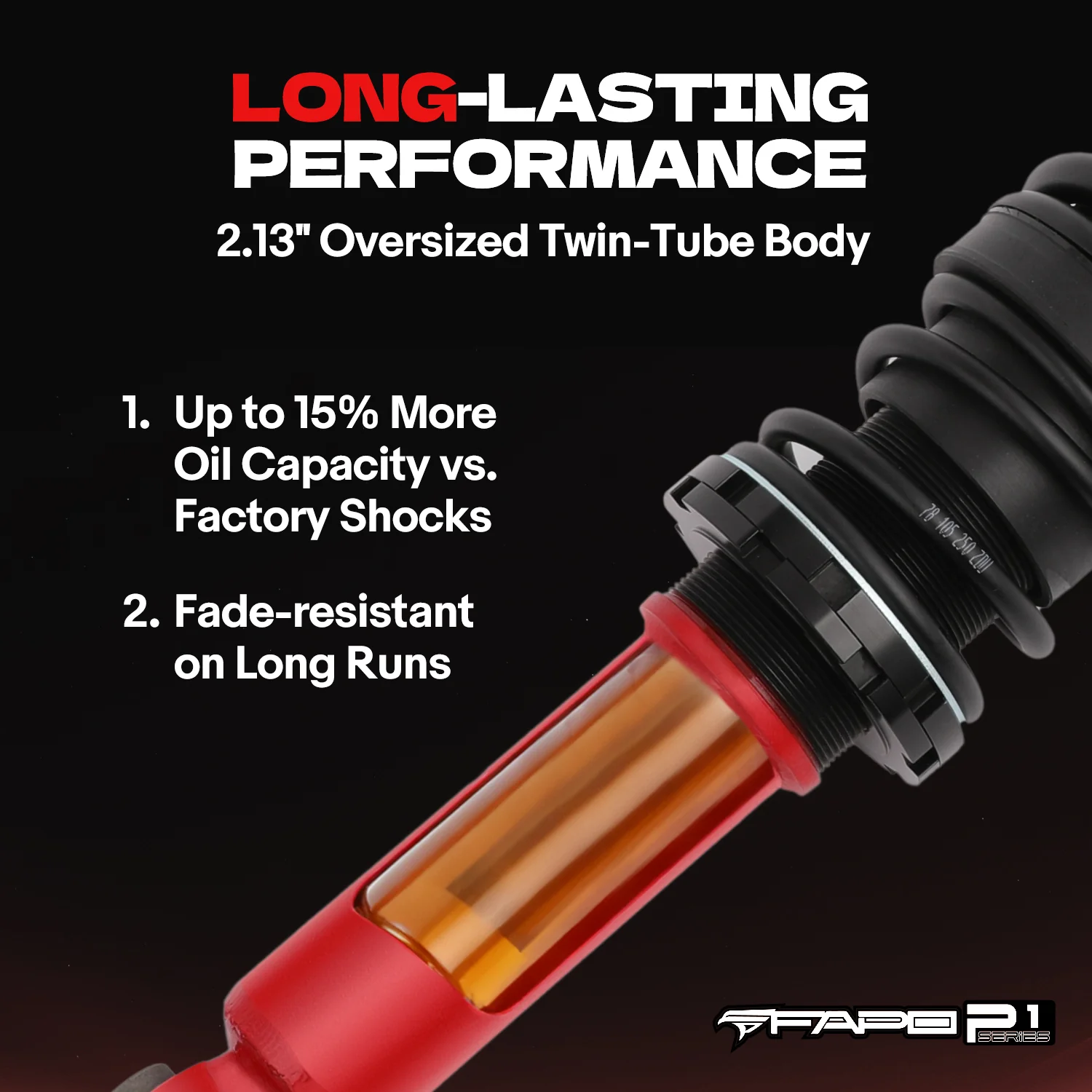 FAPO Front 2.5-3.5 in Lift Struts Do Nissan Frontier 2005-2022 PA192111 - zdjęcie 5