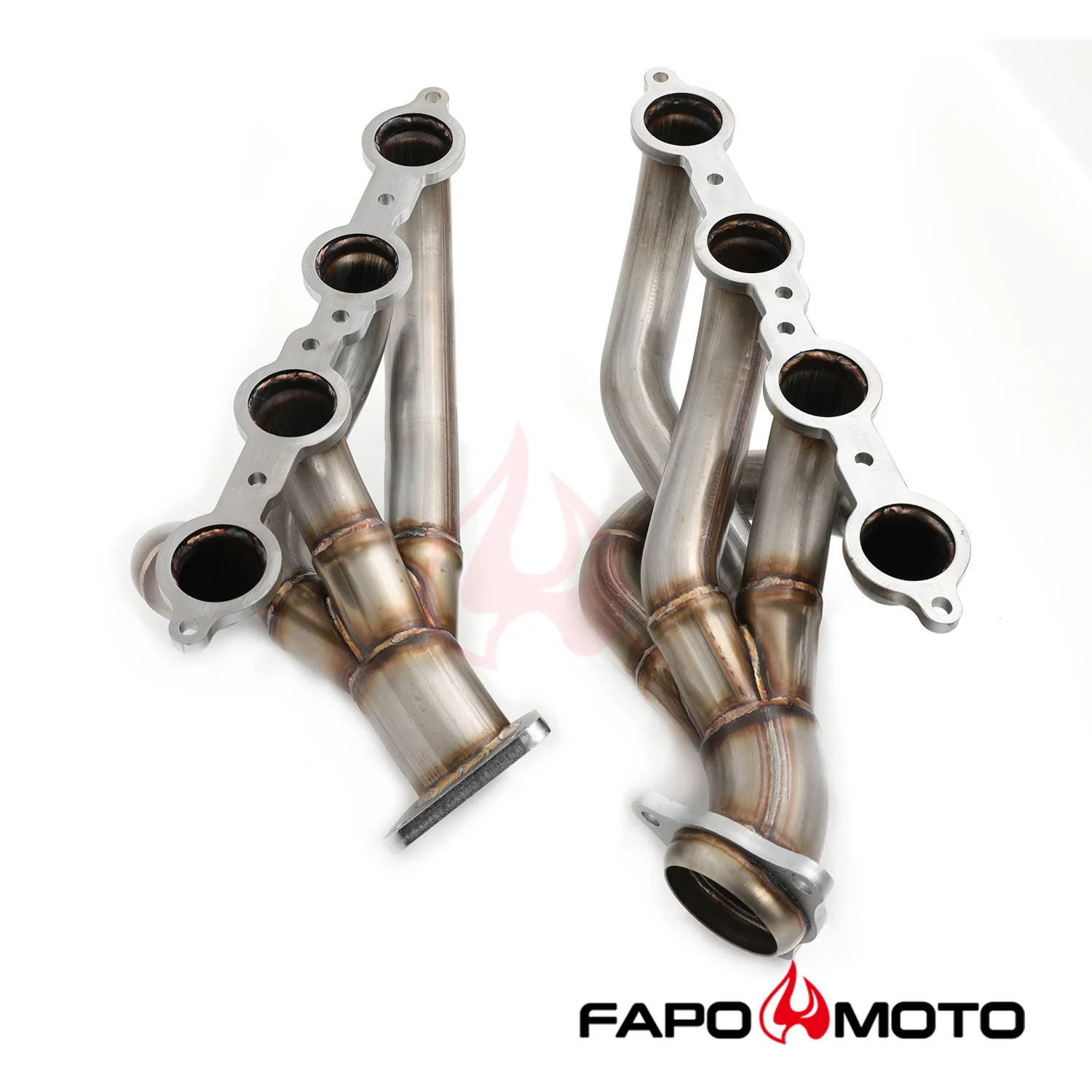 FAPO kolektor wydechowy shorty Do 08-13 Chevy Silverado GMC Sierra 1500  5.3L V8 1-3/4 Primary 409SS FE640170 - zdjęcie 2