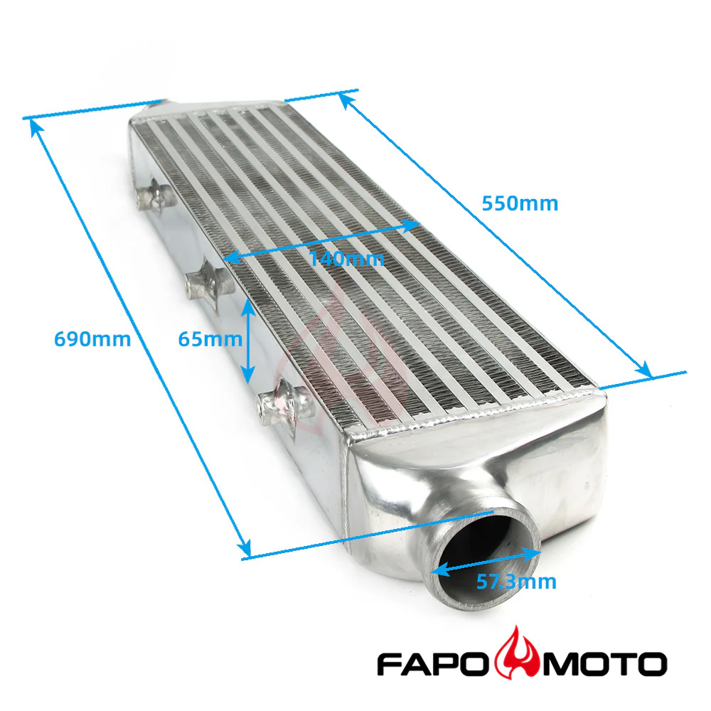 FAPO 27 x6 x2.5  FMIC UNIVERSAL ALUMINUM turbosprężarka intercooler 2.25  IN/OUTLET FI500310