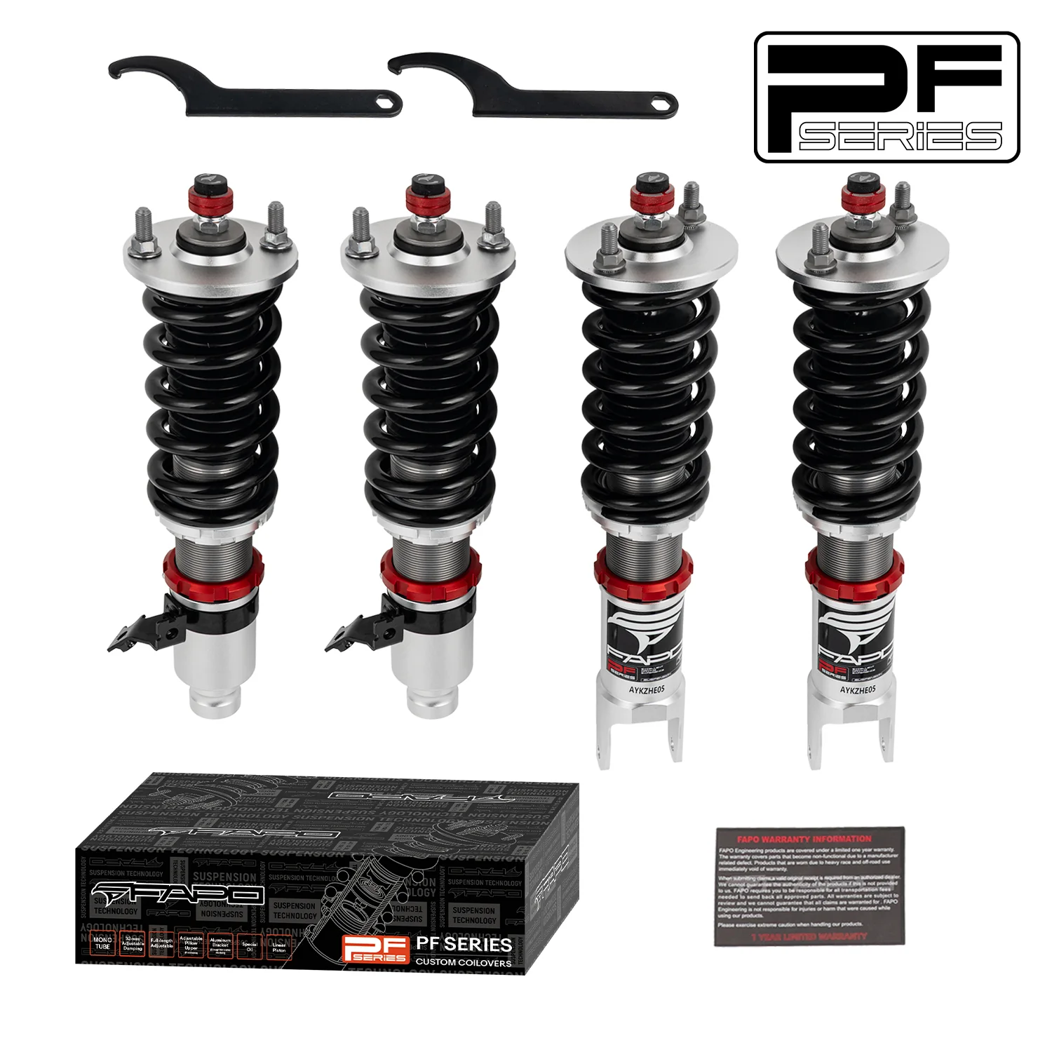 32-stopniowe zawieszenie gwintowane Do Honda Civic 6th Gen (Rear Fork) EK/EM/DC2/EJ 1996-2000 PF002430
