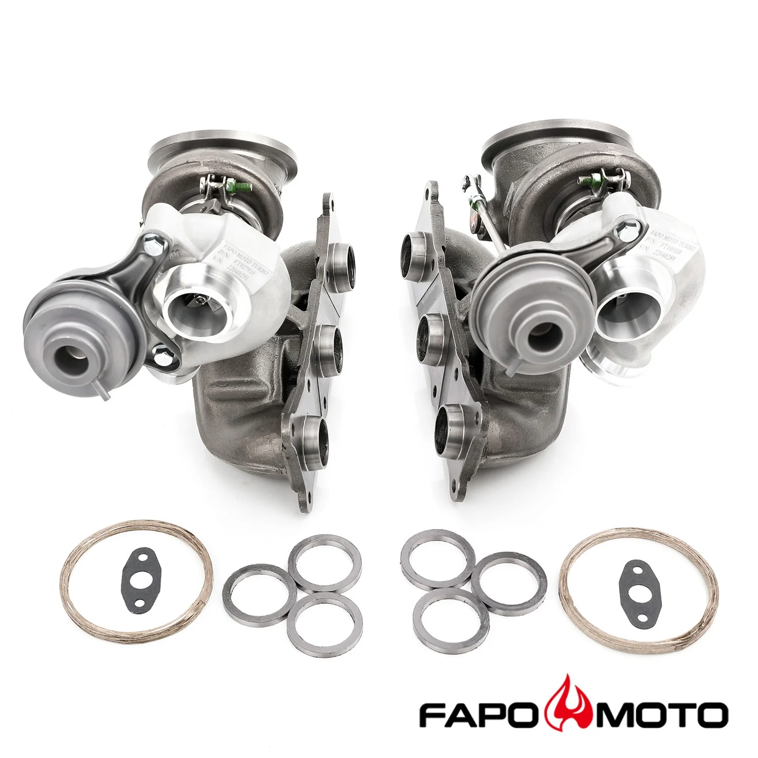 FAPO 500HP Twin turbosprężarkas TD03 Do BMW N54 535i 135i Z4 X6 740i E60 E82 E89 F71 F01 OE design