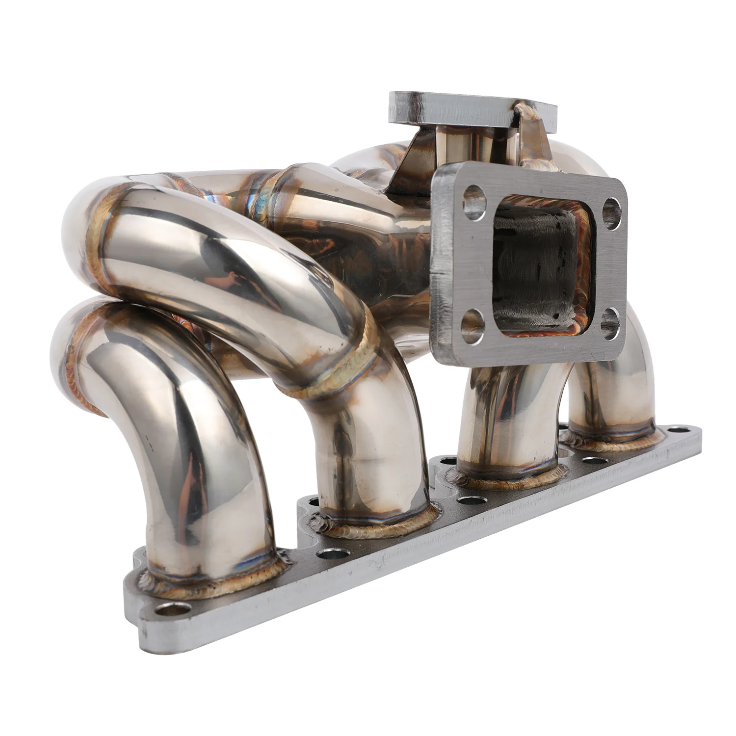 FAPO kolektor turbosprężarka Do Honda Civic del Sol CRX D15 D16 SOHC T3 38mm WG Ram Horn - zdjęcie 5