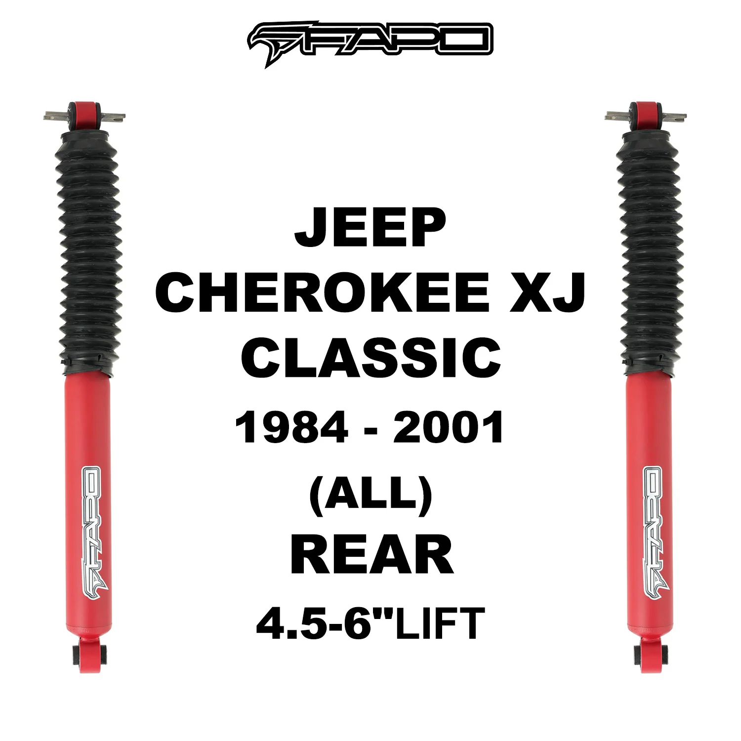 P1 off-road tylny amortyzator Do JEEP CHEROKEE XJ 1984 - 2001 4.5-6 in lift PA260710 - zdjęcie 7