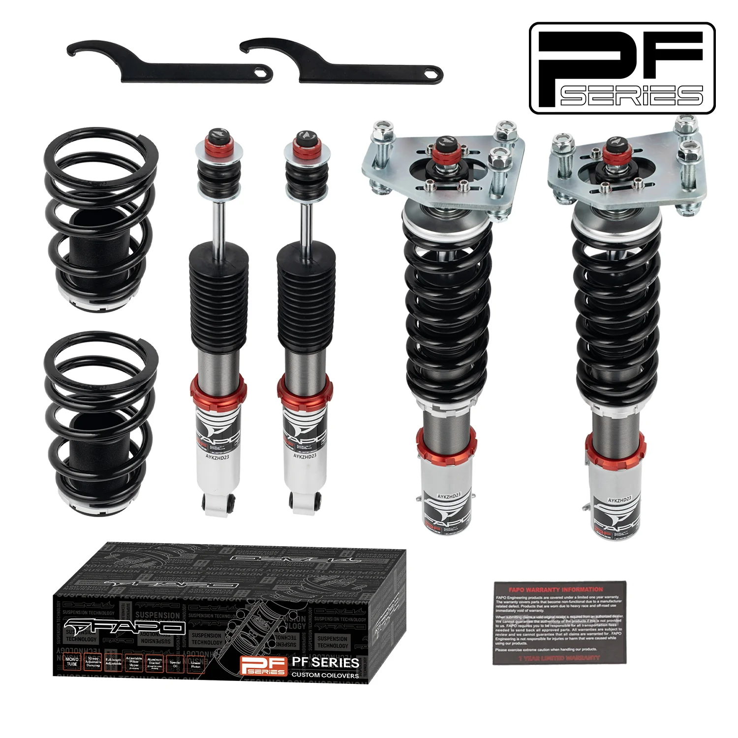 32-stopniowe zawieszenie gwintowane Do Ford Fairmont 81-83 & Ford Mustang 3rd Gen 1979-1993 PF017130