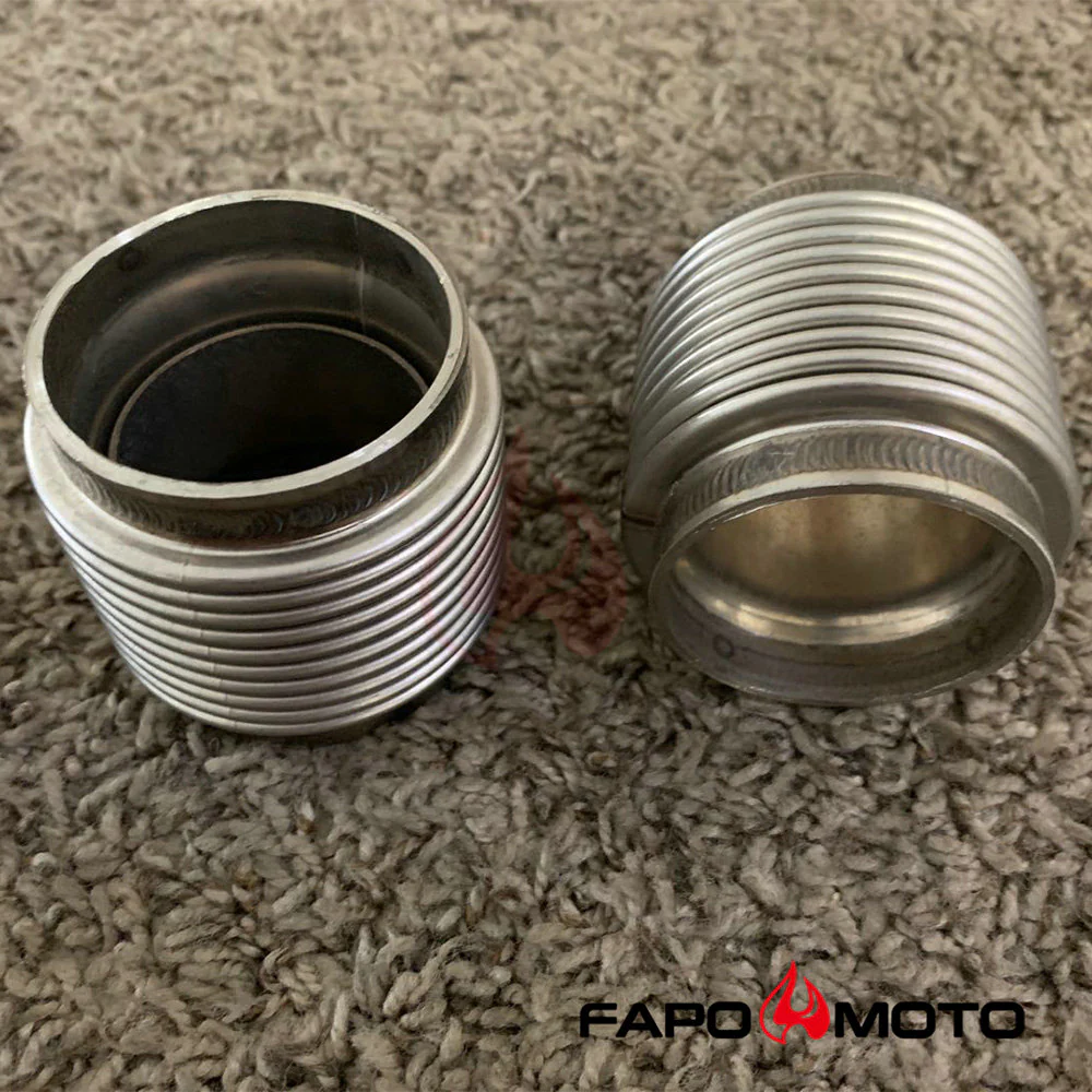 Universal 2  ID T304 SS wydech FLEX BELLOWS 2.55  Long Flex Joint Pipe ULTRA STRONG FE902010 - zdjęcie 9