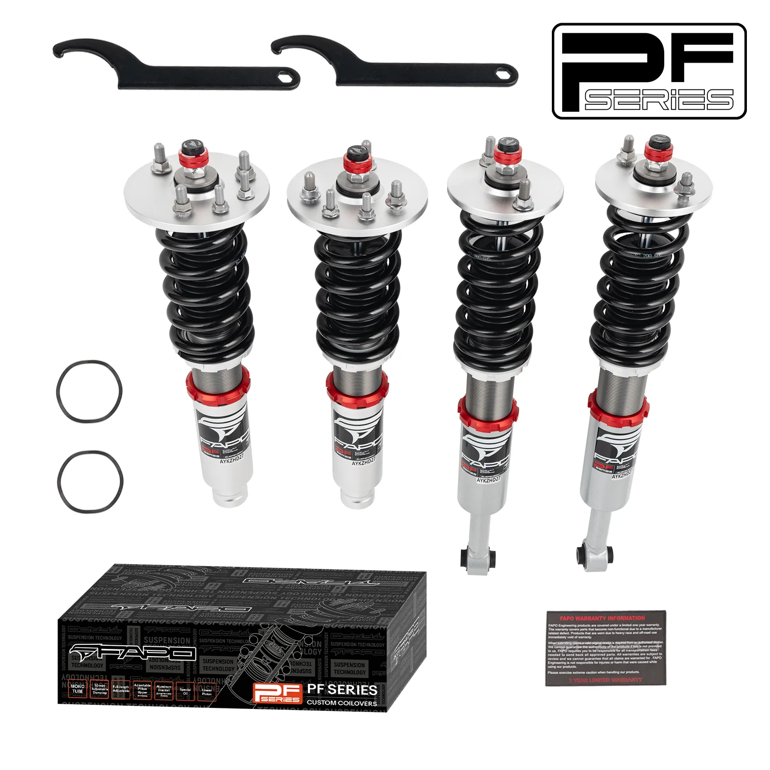 32-stopniowe zawieszenie gwintowane Do Honda Accord 7th Gen CM 2003-2007 / Acura TSX CL9 2004-2008 PF012330