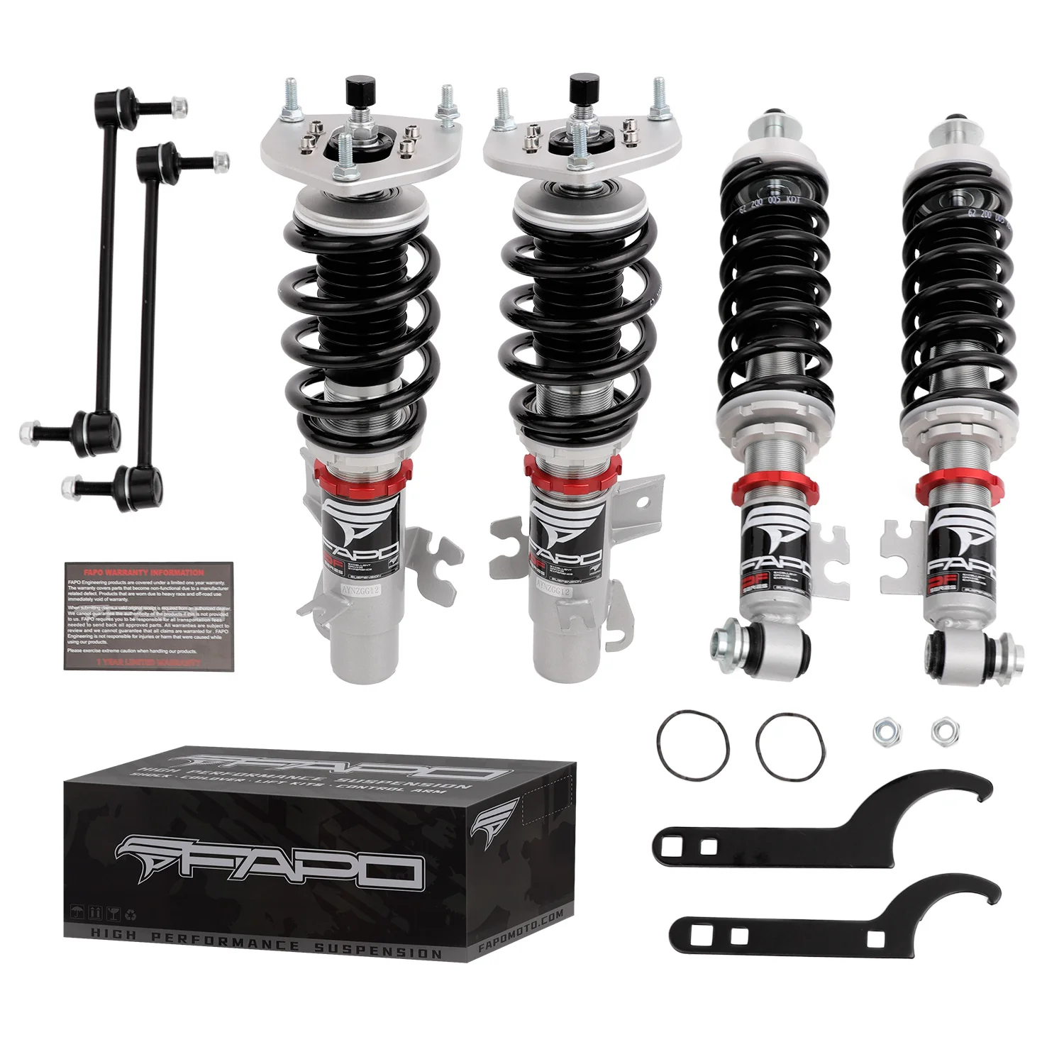 32-stopniowe zawieszenie gwintowane do Mini Cooper R55/R56/R57 Hatch & Convertible 2006-2015 PF016620