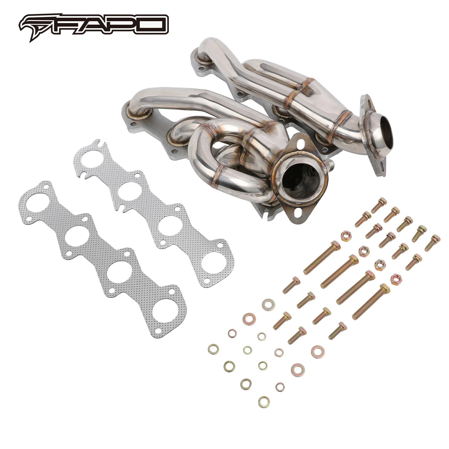 FAPO kolektor wydechowy shorty Do 04-10 Ford F150 XL XLT STX FX2 4.6L 281 Triton V8