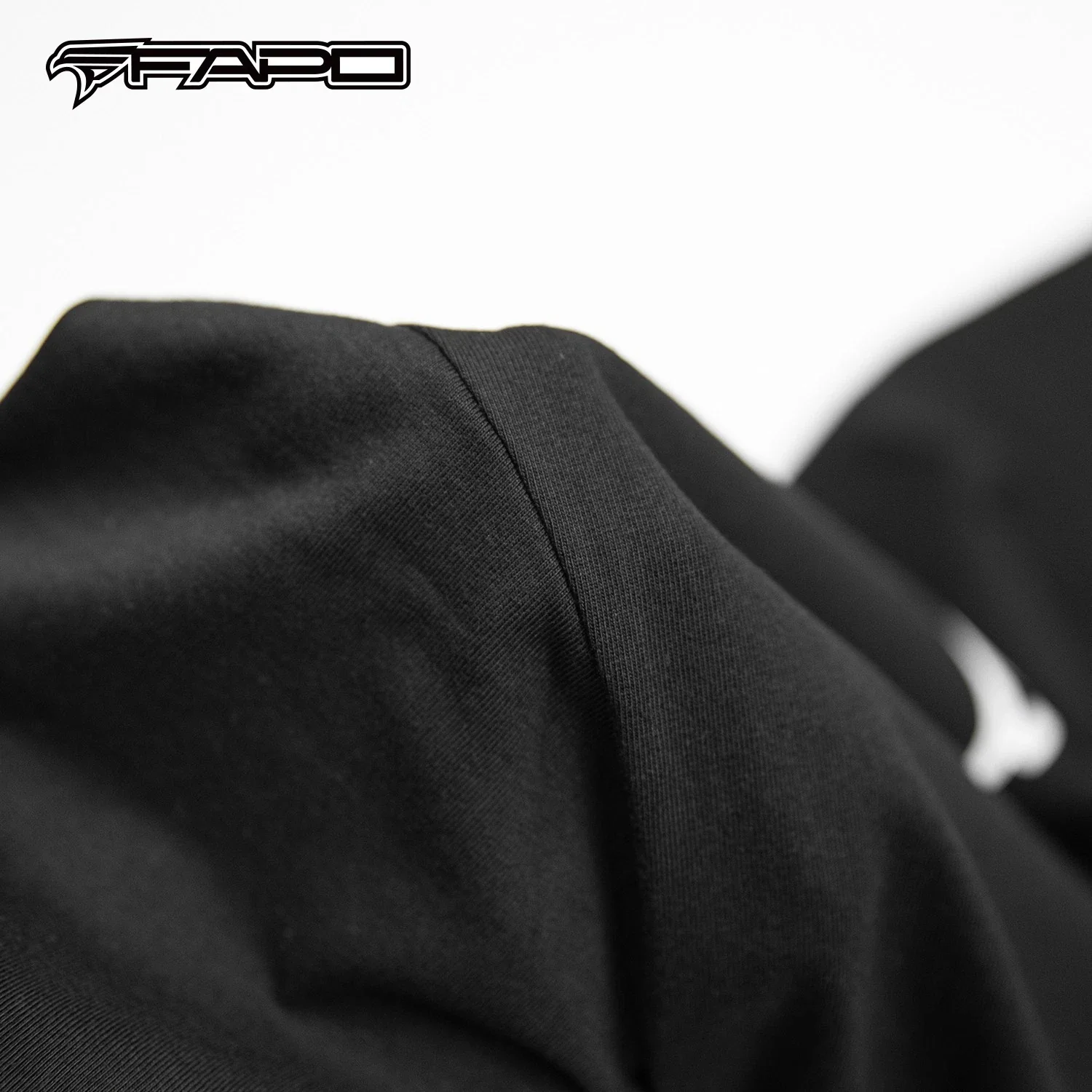 Official FAPO MOTO Adult Black T-Shirt - zdjęcie 3