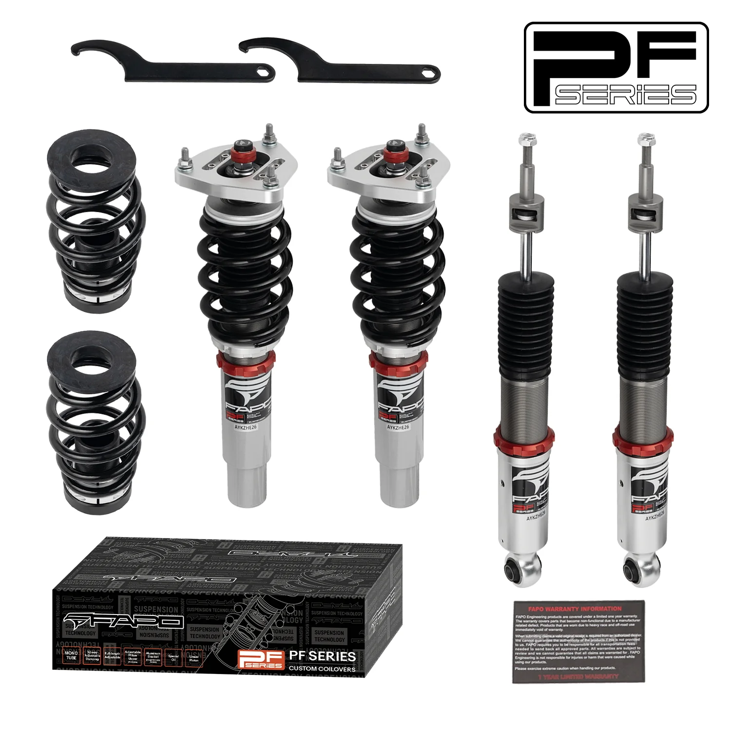32-Way Adjustable tłumienie Zawieszenie gwintowane do Volkswagen Jetta MK7/A7/MQB 2019+ & Golf GTI MK7/A7/MQB 2012-2020 PF004830