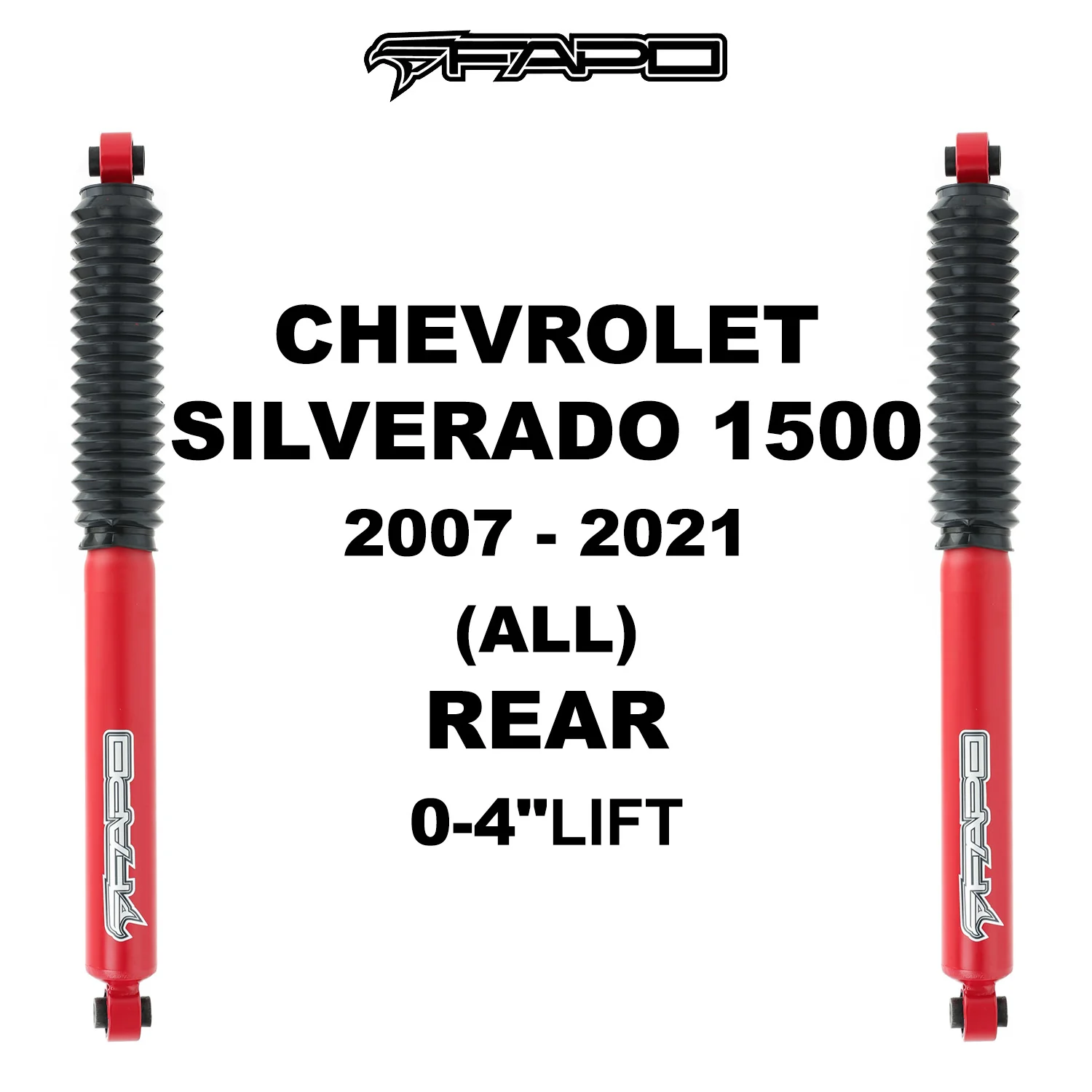P1 off-road tylny amortyzator Do CHEVROLET SILVERADO 1500 2007-2021 GMC SIERRA 1500 2007 - 2021 CHEVYROLET SILVERADO 1500 CLASSIC 2019-2019 GMC SIERRA 1500 CLASSIC 2019-2019 0-4 in lift PA162010 - zdjęcie 7