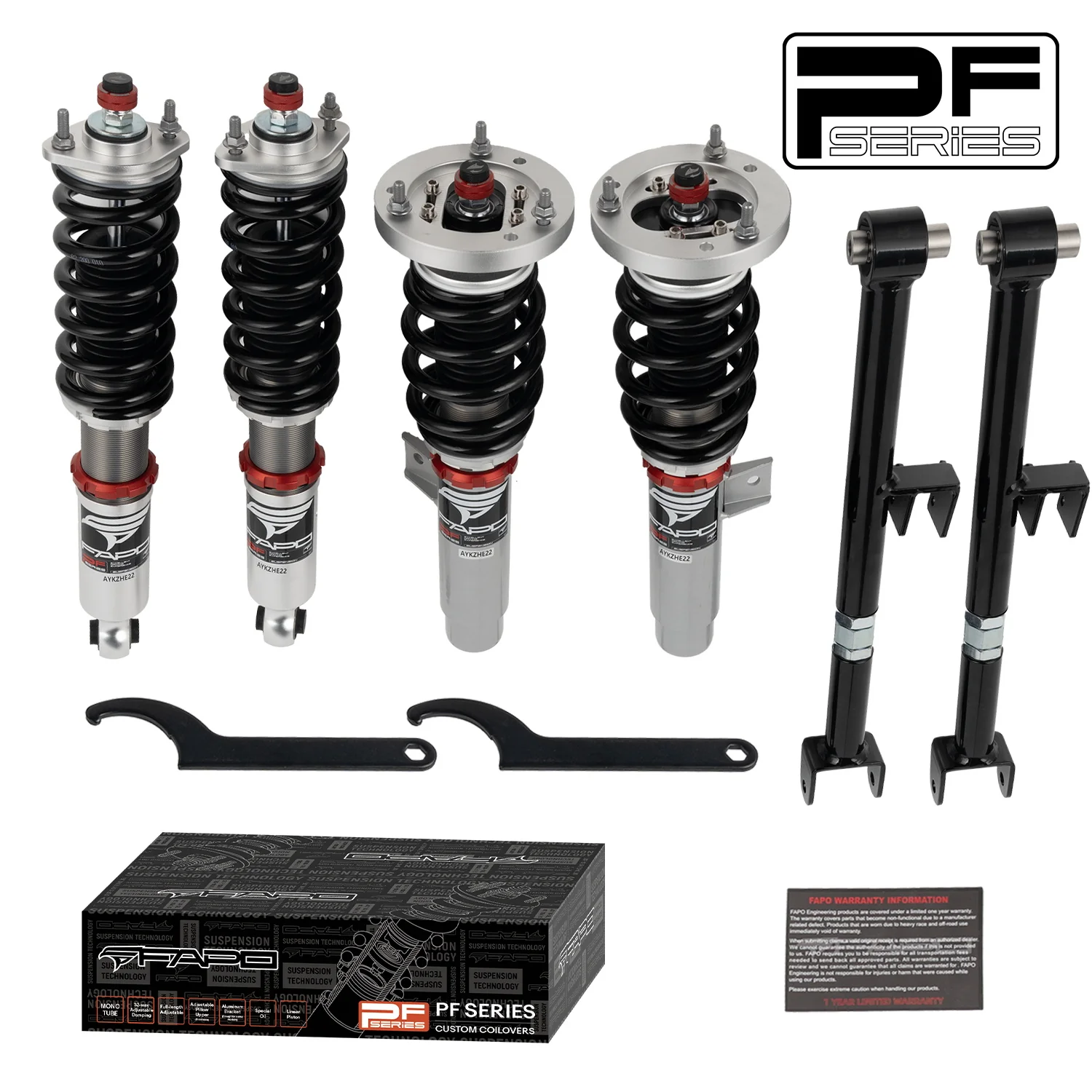 32-Way Adjustable tłumienie Zawieszenie gwintowane do BMW 3 Series 4th Gen (Rear Integrated) E46 (non-M) 1997-2006 PF026130
