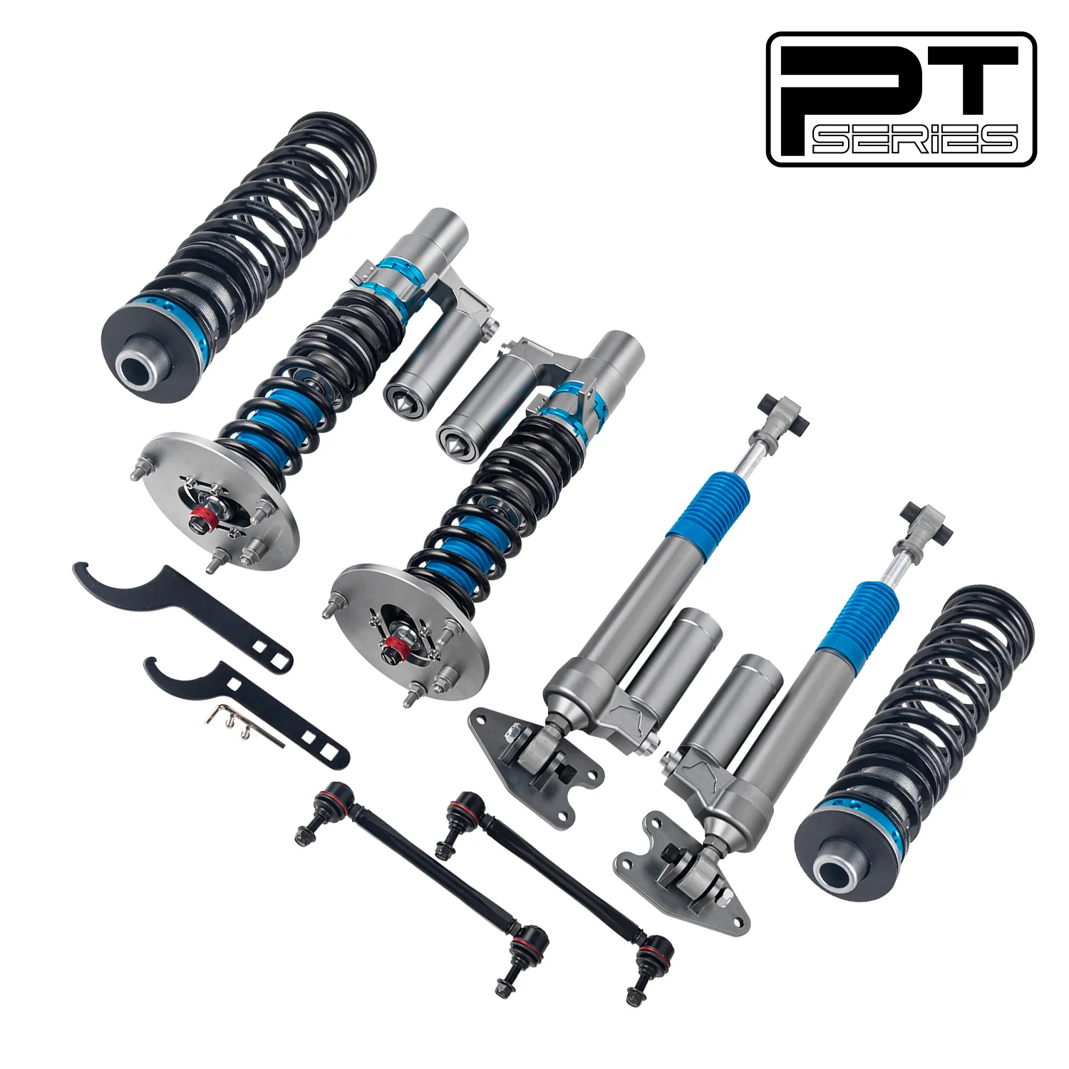 2-way Piggyback Reservoir Zawieszenie gwintowane do BMW F30 328i 335i 2013-2019 (3-Studs) PT006510 - zdjęcie 3