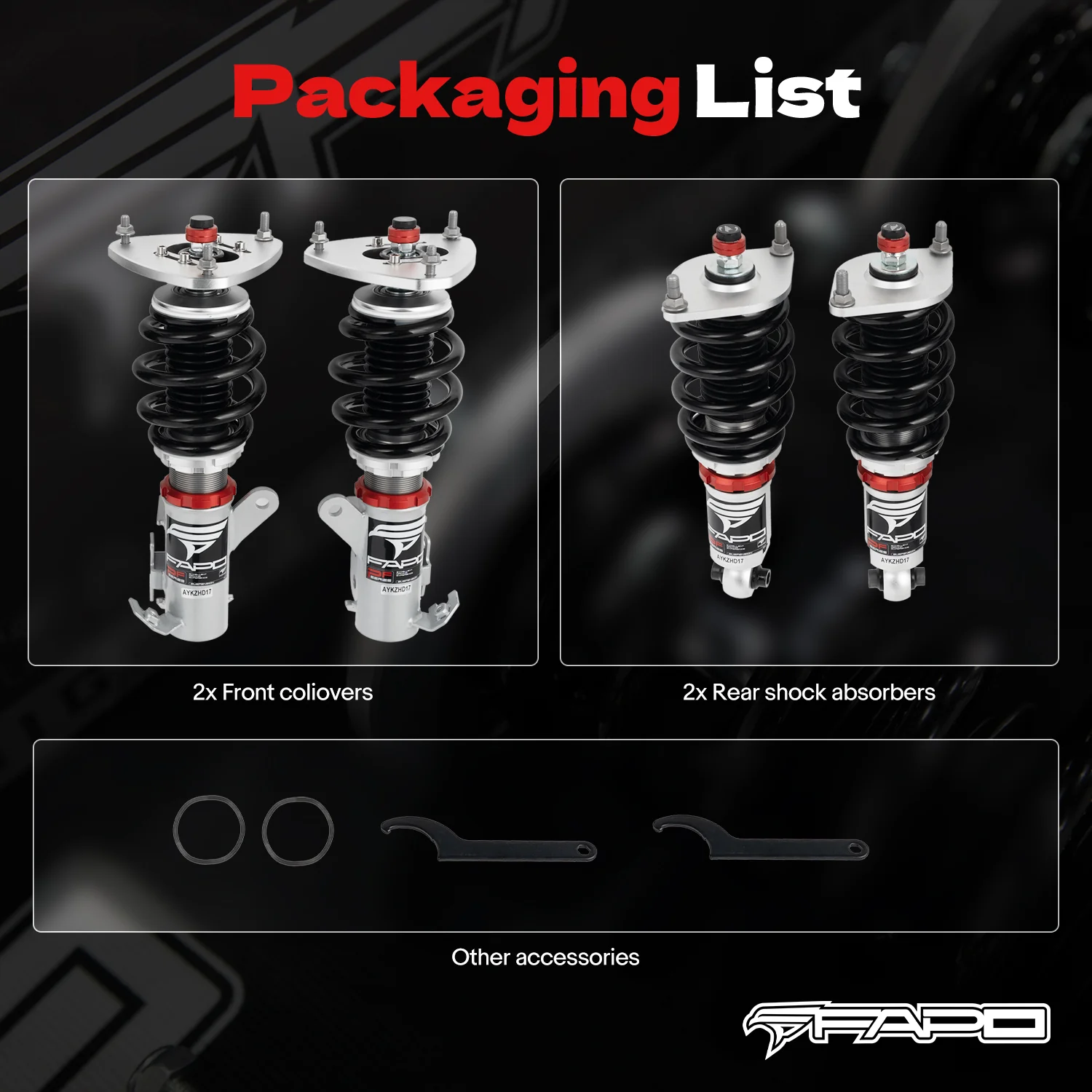 32-stopniowe zawieszenie gwintowane Do Scion FR-S ZN6 2012+ PF000430 - zdjęcie 11