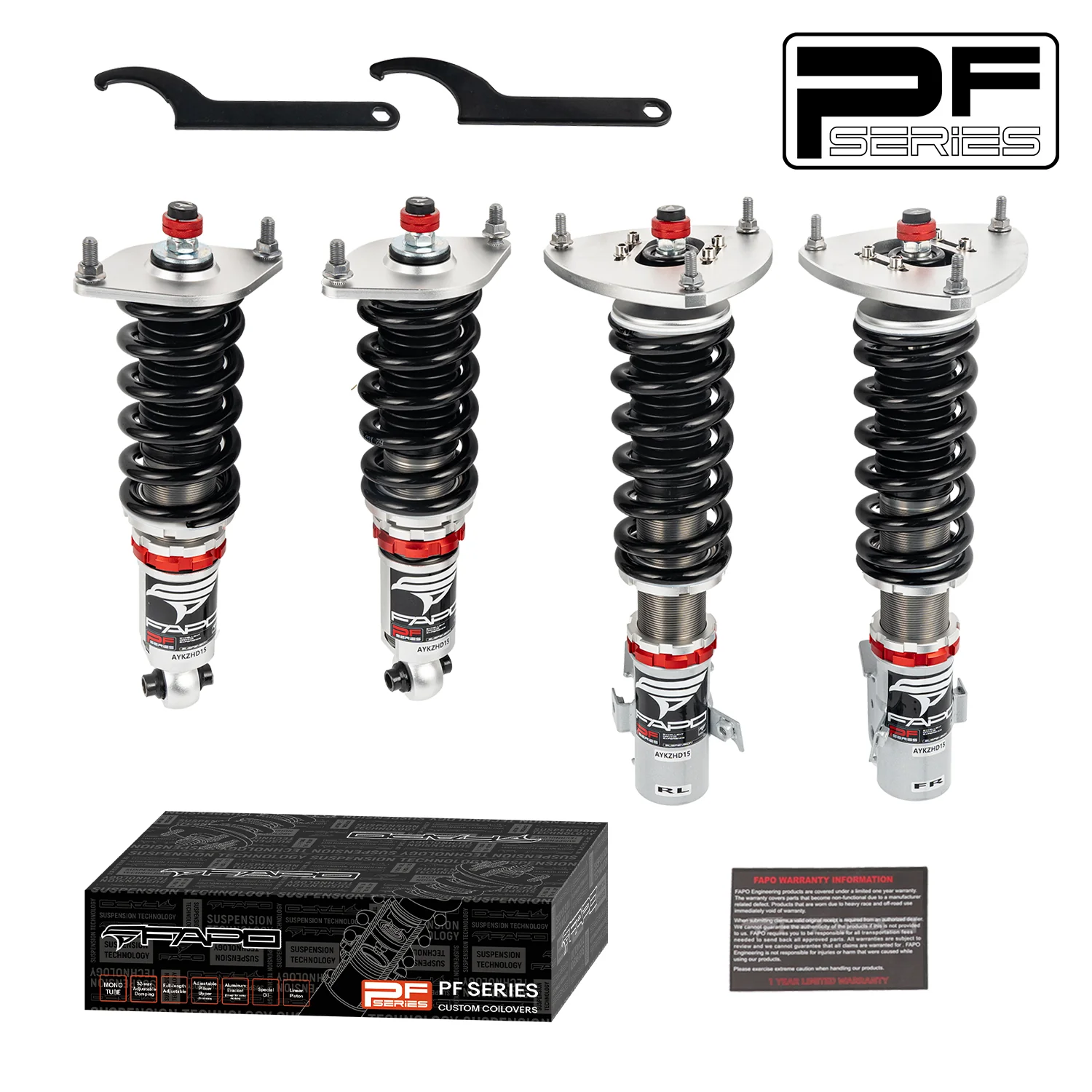 32-stopniowe zawieszenie gwintowane Do Subaru Impreza GH/GE / WRX GR/GV 2008-2014 / GJ/GP 2012-2016 PF000830