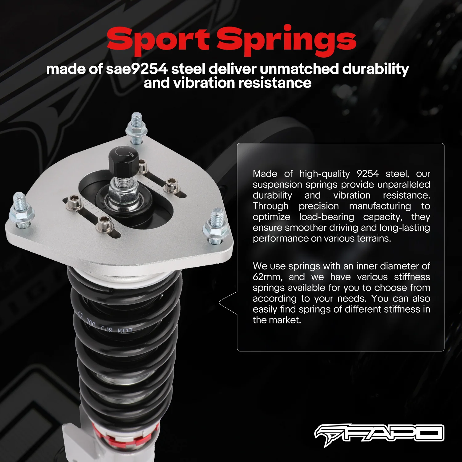 32-stopniowe zawieszenie gwintowane Do Subaru Outback 2nd Gen 2000-2004 /1998-2004 Subaru Legacy 3rd Gen BE/BH/ Baja BT 2003-2006 PF010420 - zdjęcie 6