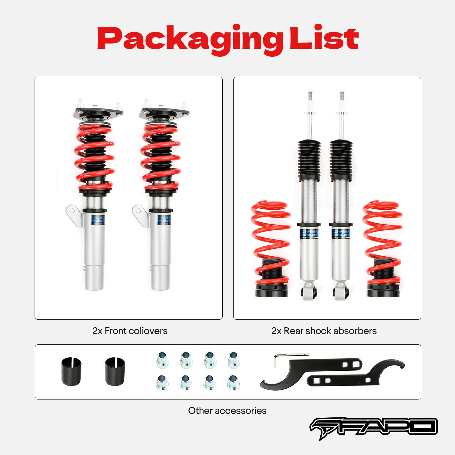 Zawieszenie gwintowane do Volkswagen Golf MK7/A7/MQB 2012-2020 & VW Jetta VS5 2019+ PS004810 - zdjęcie 10