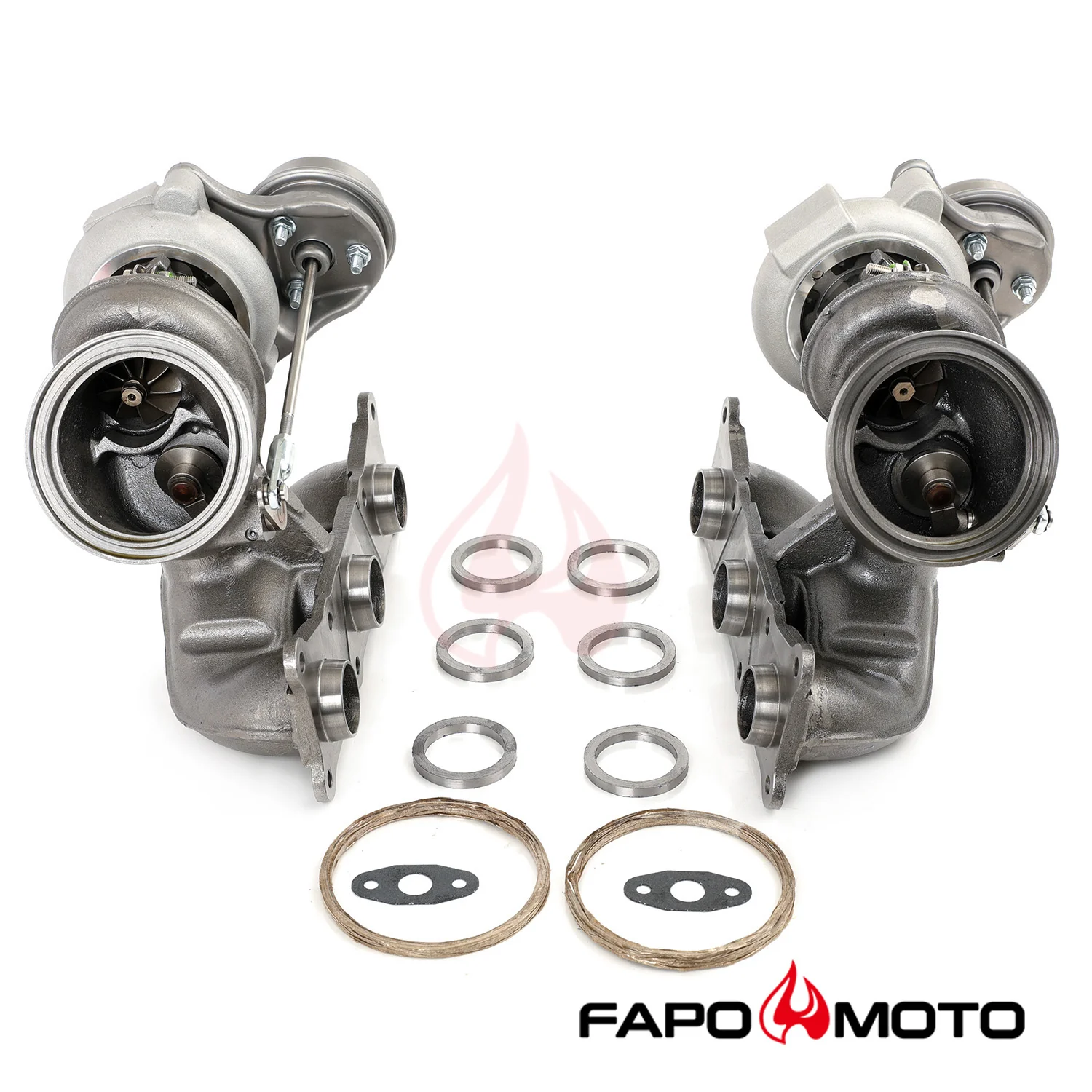 FAPO 700HP Twin turbosprężarkas TD04 17T Do BMW N54 535i 135i Z4 X6 740 E60 E89 F71 F01 - zdjęcie 3