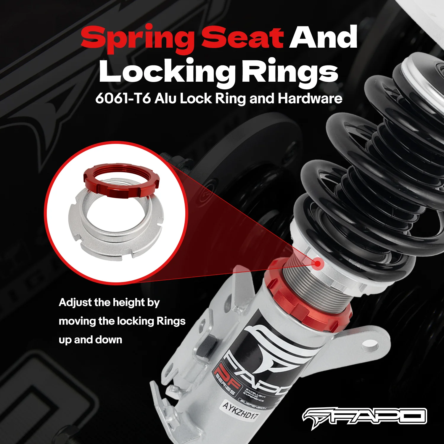 32-stopniowe zawieszenie gwintowane Do Scion FR-S ZN6 2012+ PF000430 - zdjęcie 7