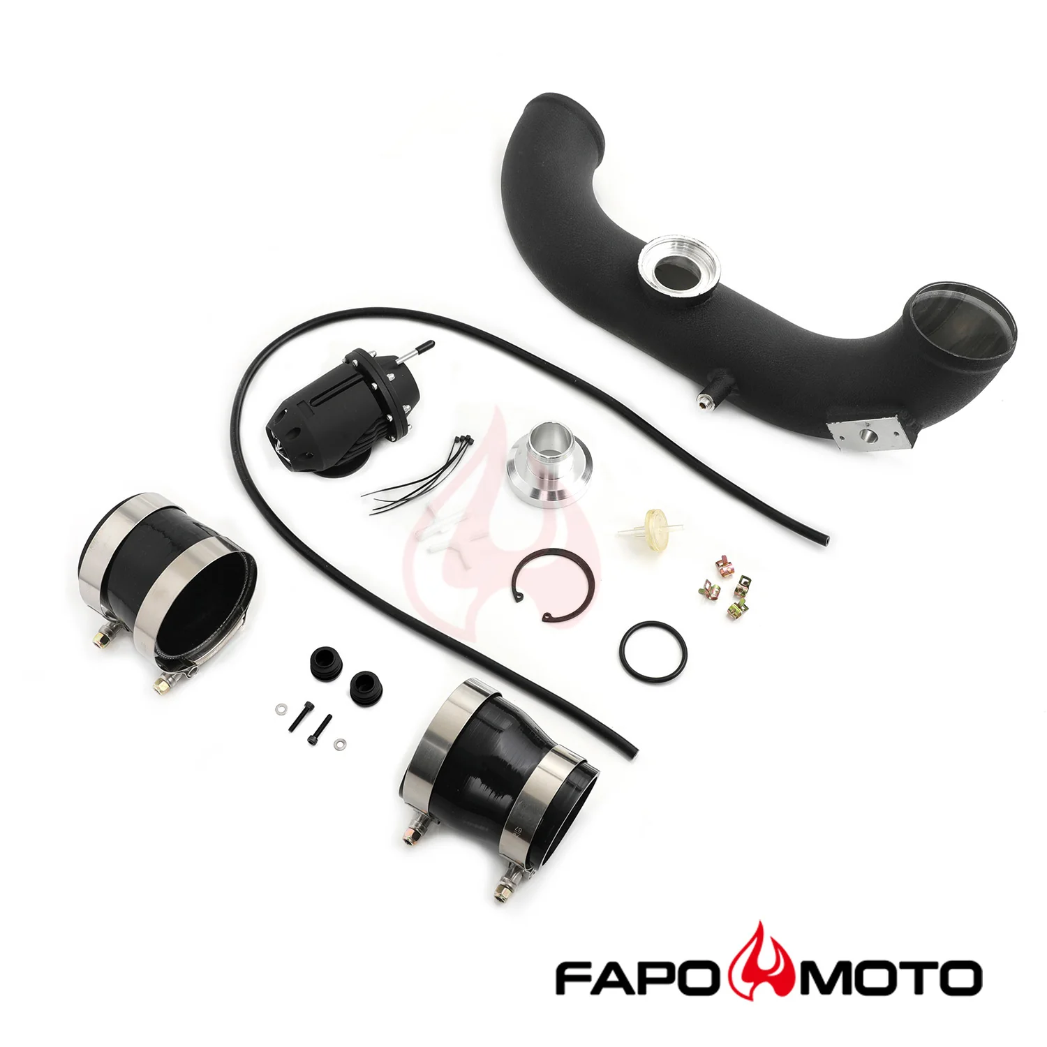 FAPO rura dolotowa Kit Do BMW N54 135i 335i 335is 1M E82 E88 E90 E92 E93 SSQV BOV BLOW OFF VALVE Intake Hard Pipe Black FE591320