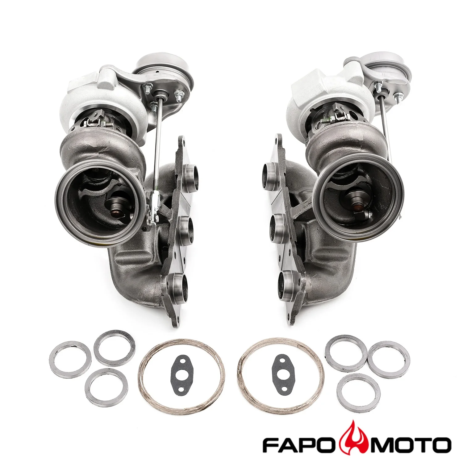 FAPO 500HP Twin turbosprężarkas TD03 Do BMW N54 535i 135i Z4 X6 740i E60 E82 E89 F71 F01 OE design - zdjęcie 3