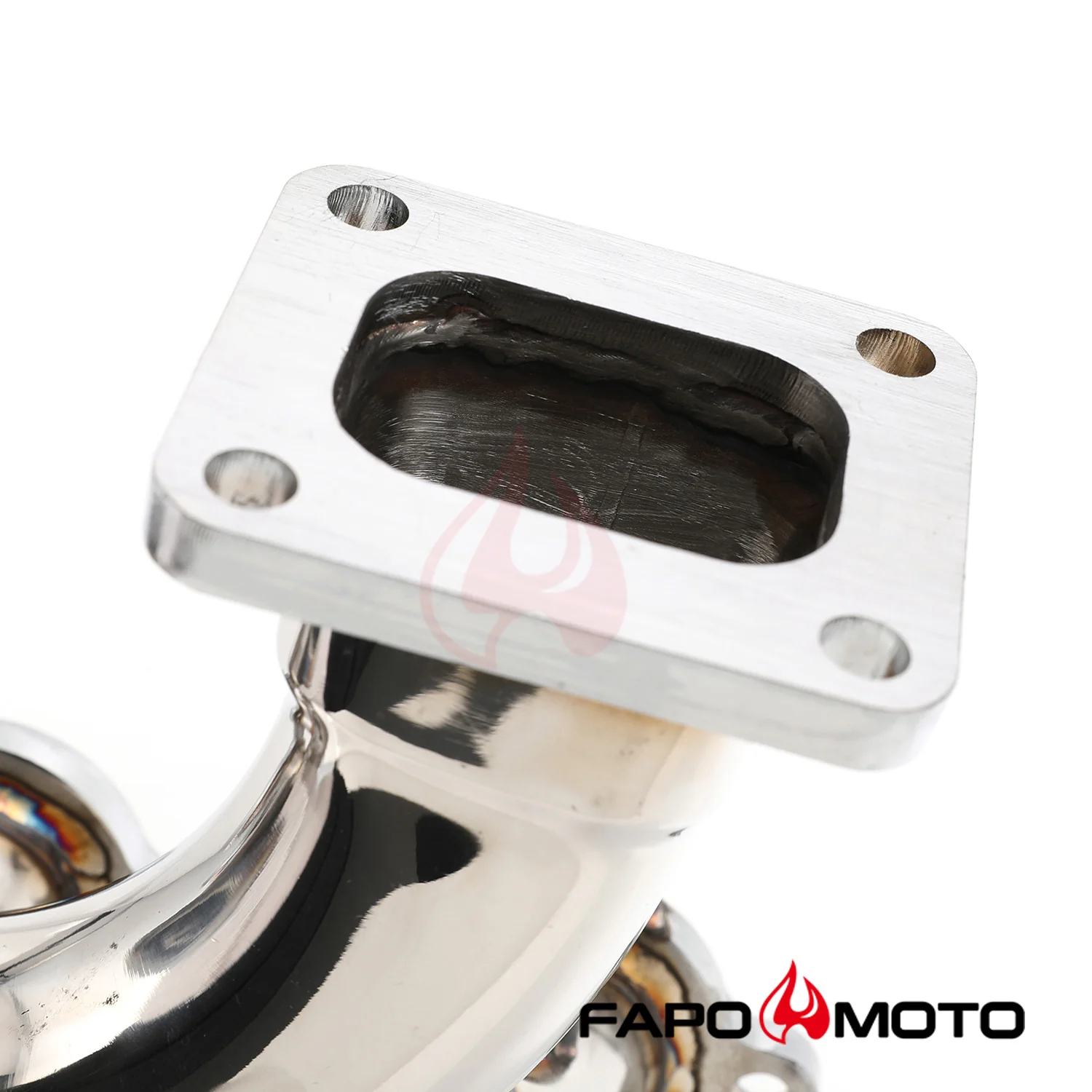 Single turbosprężarka kolektors Do LSX LS2 T4 Top Mount Swap Crossover with 44mm WG FE640130 - zdjęcie 3