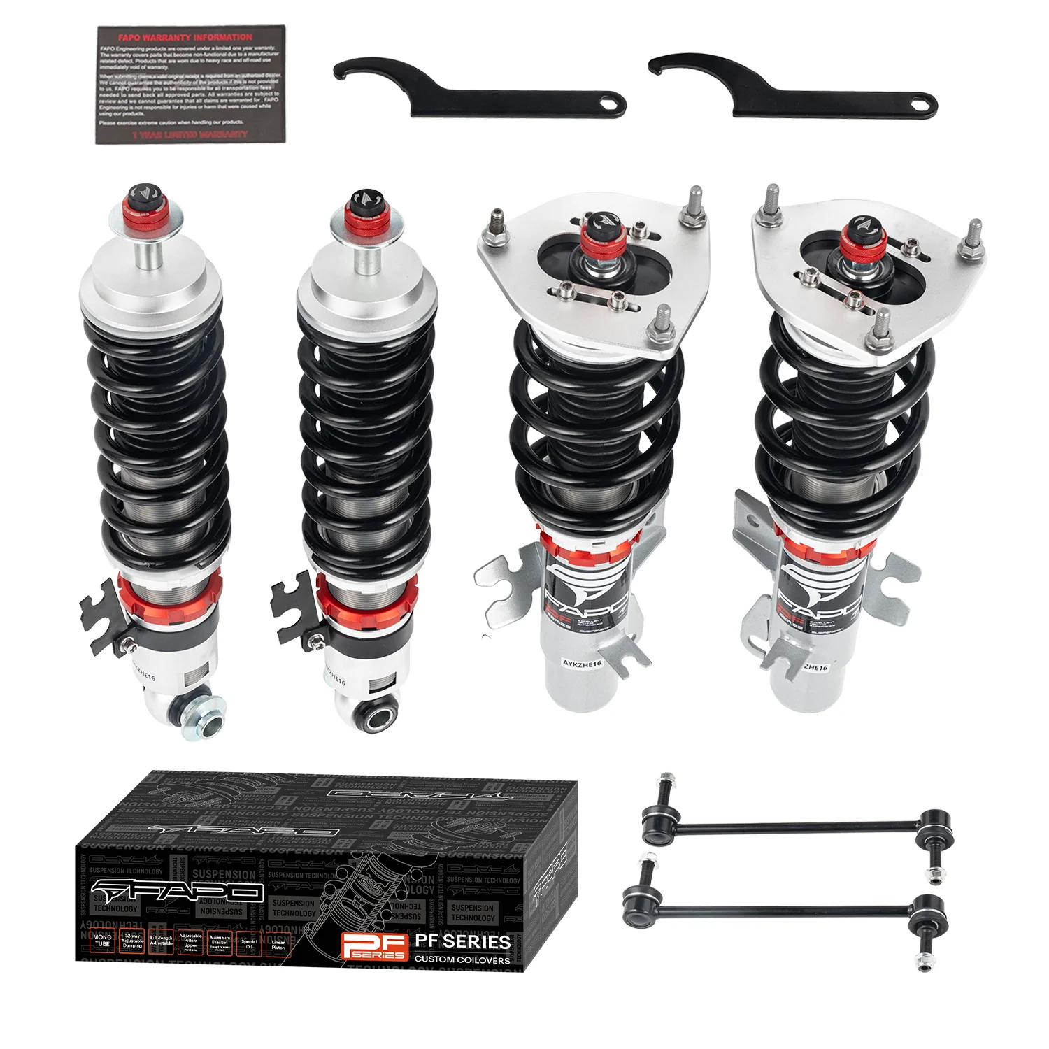 32-stopniowe zawieszenie gwintowane do Mini Cooper R55/R56/R57 Platform 2006-2015 PF016630