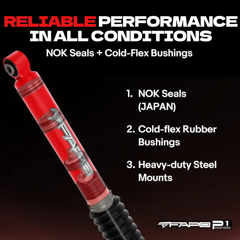 FAPO Front 4-6 in Lift Struts Do Dodge Ram 1500 wydłużony Crew Cab Pickup 2006-2008 PA190610 - zdjęcie 7