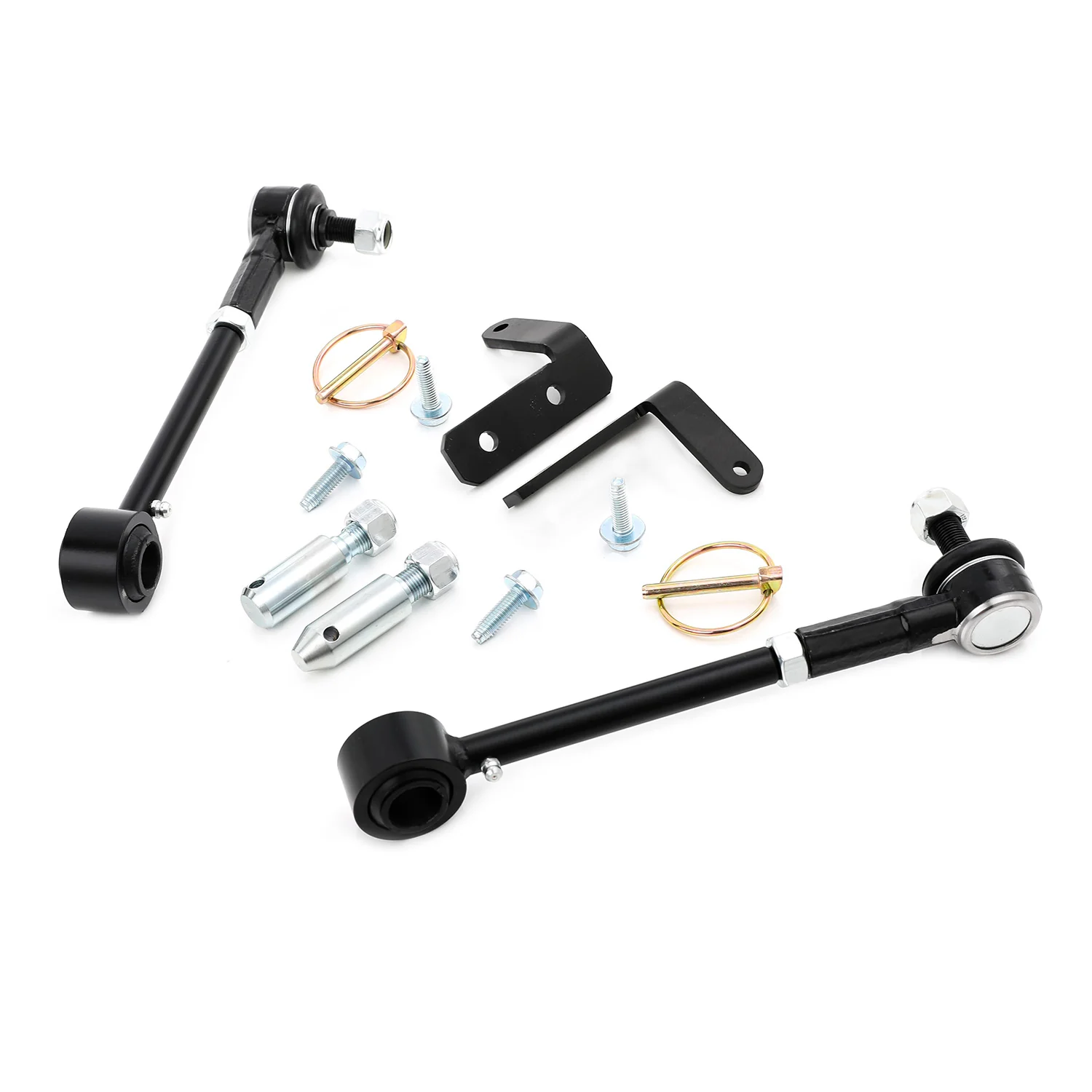 FAPO Front Adjustable 0-2.5" Lift Sway Bar Links Do Jeep Wrangler JK 2007-2018 - zdjęcie 2