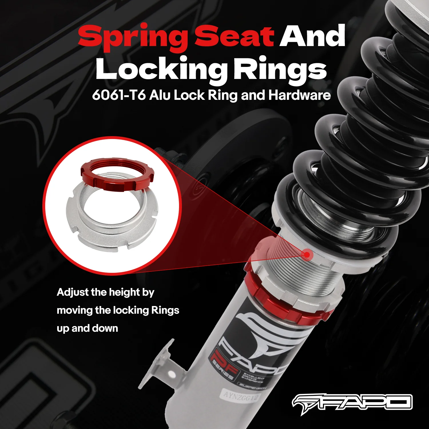 32-stopniowe zawieszenie gwintowane Do HONDA ACCORD 2003-2007 ACURA TSX 2004-2008 PF012320 - zdjęcie 7