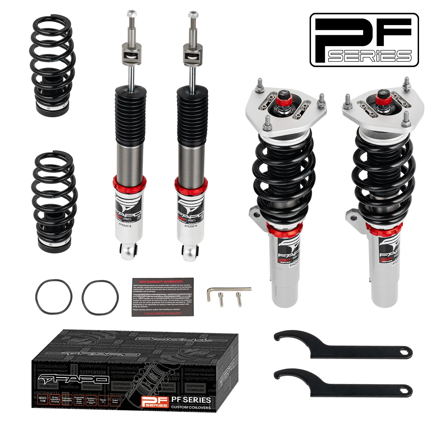 32-stopniowe zawieszenie gwintowane Volkswagen R32 MK5/A5 2008 & VW Rabbit MK5 2006-2009 PF024830