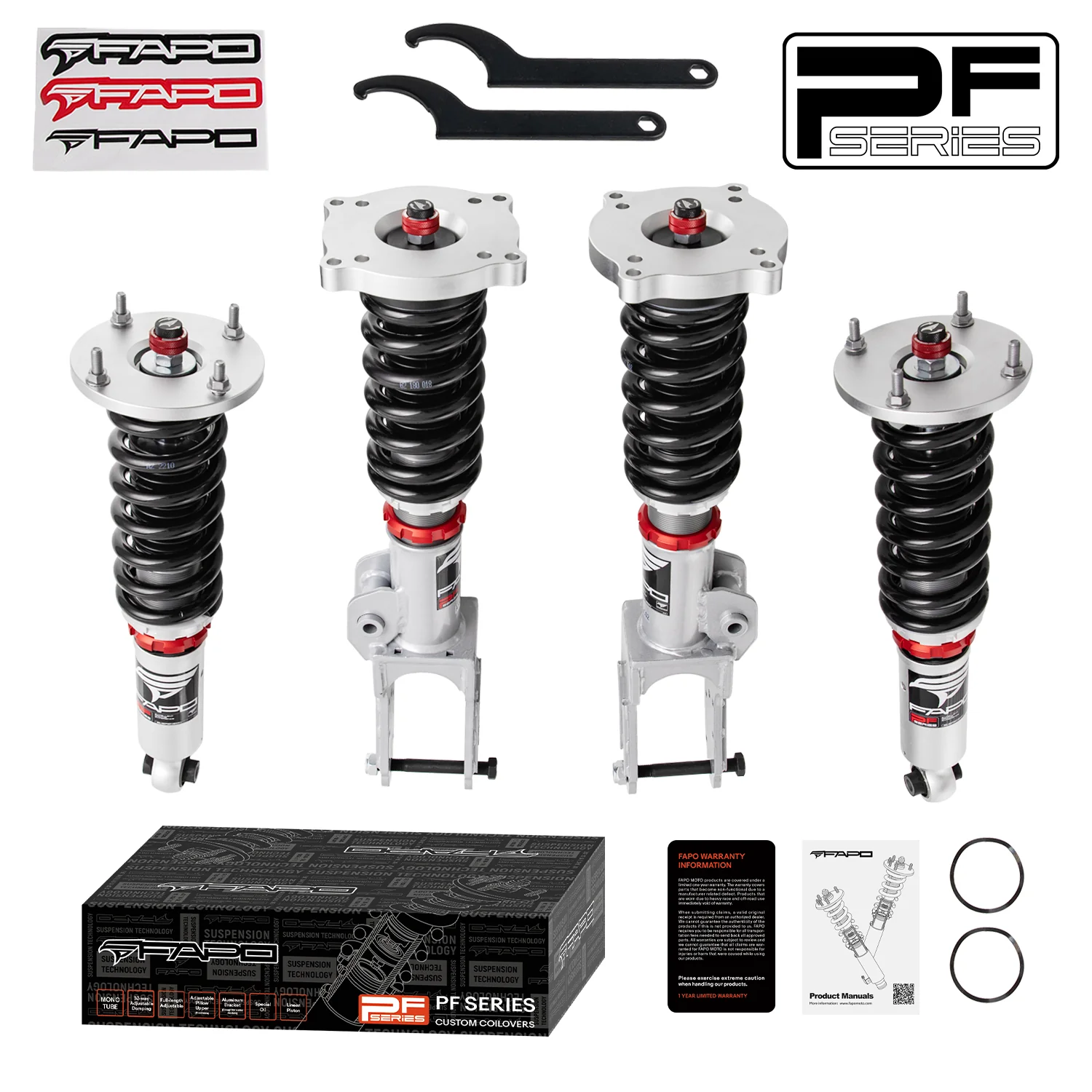 32-stopniowe zawieszenie gwintowane Do Volkswagen Touareg 1st Gen 7L 2002-2010 PF091930