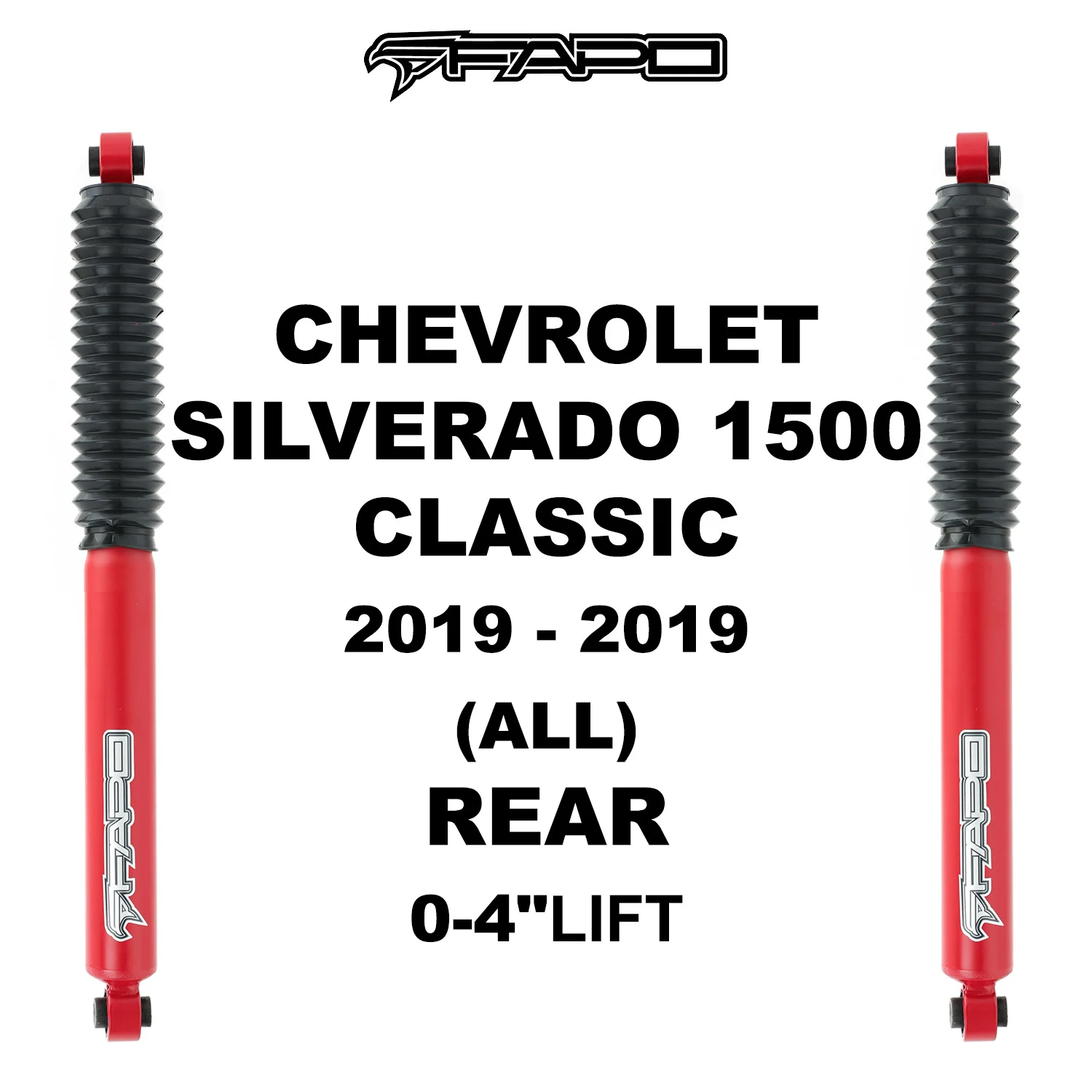 P1 off-road tylny amortyzator Do CHEVROLET SILVERADO 1500 2007-2021 GMC SIERRA 1500 2007 - 2021 CHEVYROLET SILVERADO 1500 CLASSIC 2019-2019 GMC SIERRA 1500 CLASSIC 2019-2019 0-4 in lift PA162010 - zdjęcie 8