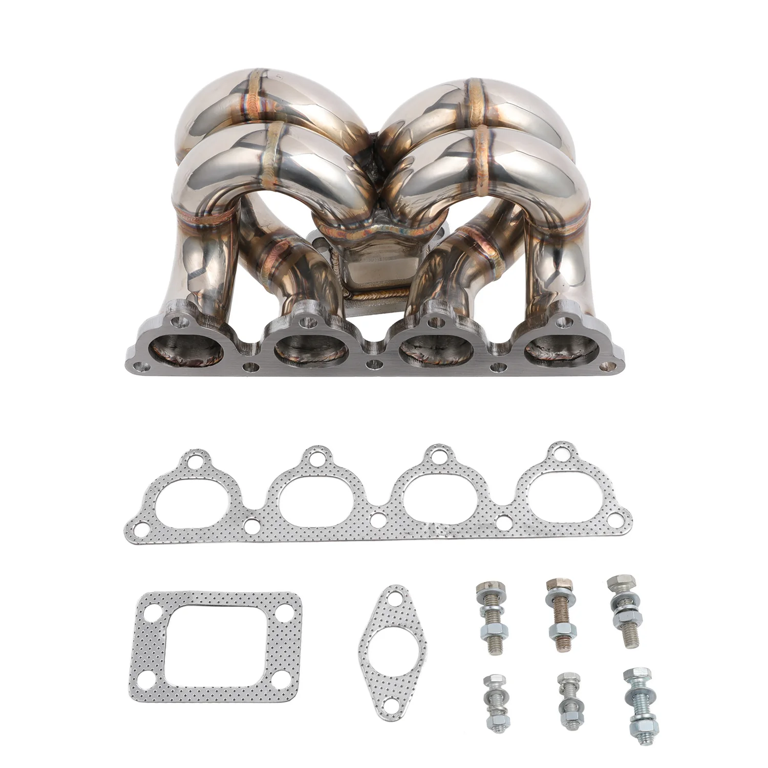 FAPO kolektor turbosprężarka Do Honda Civic del Sol CRX D15 D16 SOHC T3 38mm WG Ram Horn - zdjęcie 9