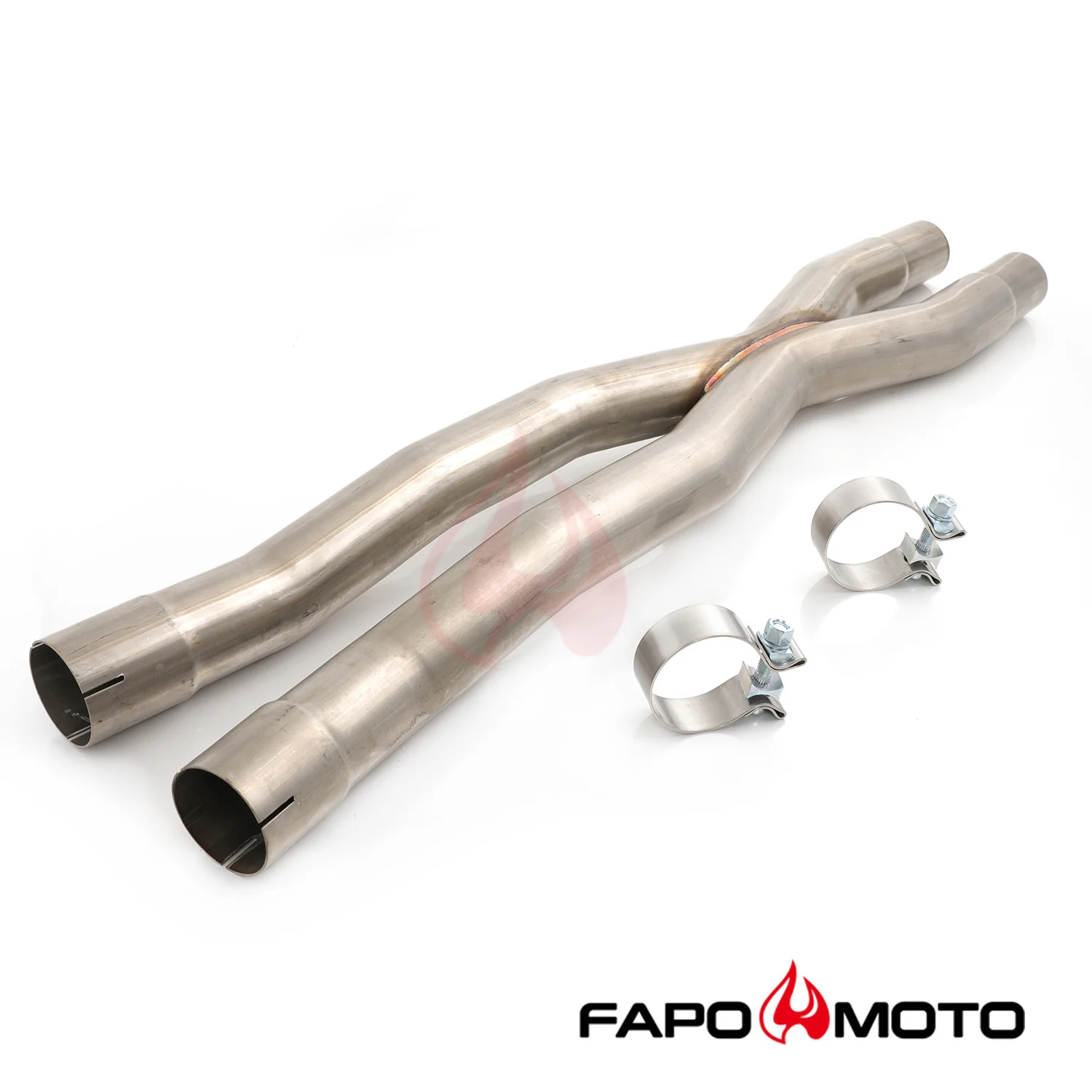 2.5  X-Pipe Mid-Pipe Kompatybilne z Ford Mustang GT 15-18 S550 Resonator Delete 5.0L Coyote V8 FE748010 - zdjęcie 5