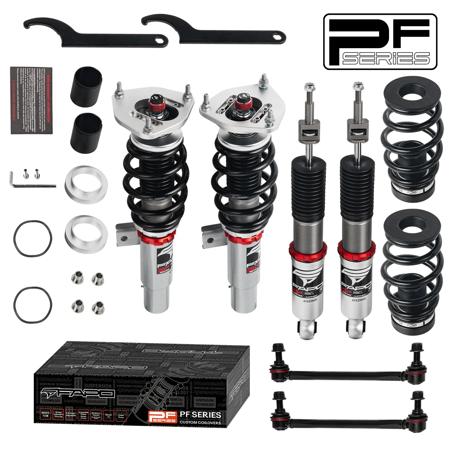 32-stopniowe zawieszenie gwintowane Do VW Golf 6th Gen MK6/A6 2009-2012 / Sagitar GLI A6 2011-2019 PF044130