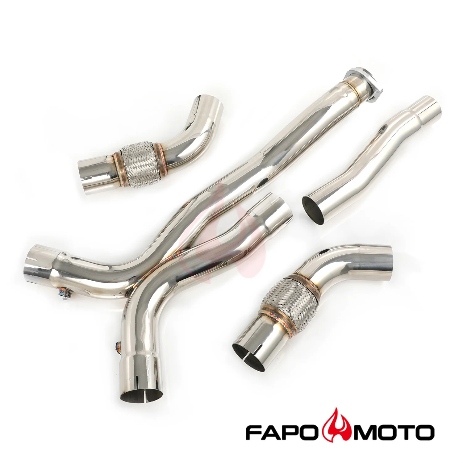 FAPO kolektor wydechowy long tube Manifolds Do 03-06 Mercedes AMG E55 CLS55 M113 X-Pipe FE635110 - zdjęcie 7