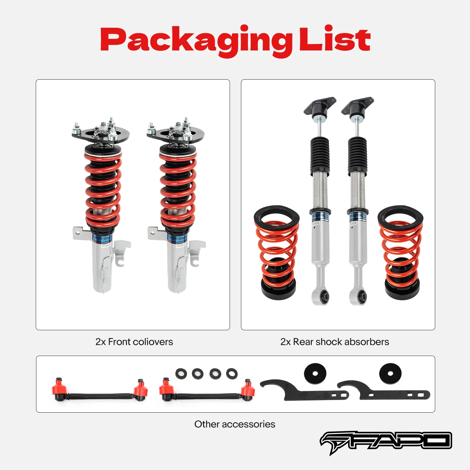 Zawieszenie gwintowane do Mazda 3 1st Gen BK 2003-2013 & Volvo S40 2nd Gen 2004-2012 & Ford Focus 2005-2014 PS007910 - zdjęcie 8