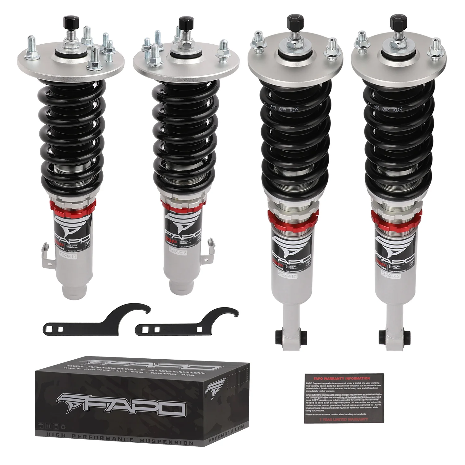 32-stopniowe zawieszenie gwintowane Do Honda Accord 6th Gen CG/CF 1998-2002 / Acura CL 2nd Gen YA4 2000-2003 / Acura TL 2nd Gen UA4/UA5 1999-2003 PF012120