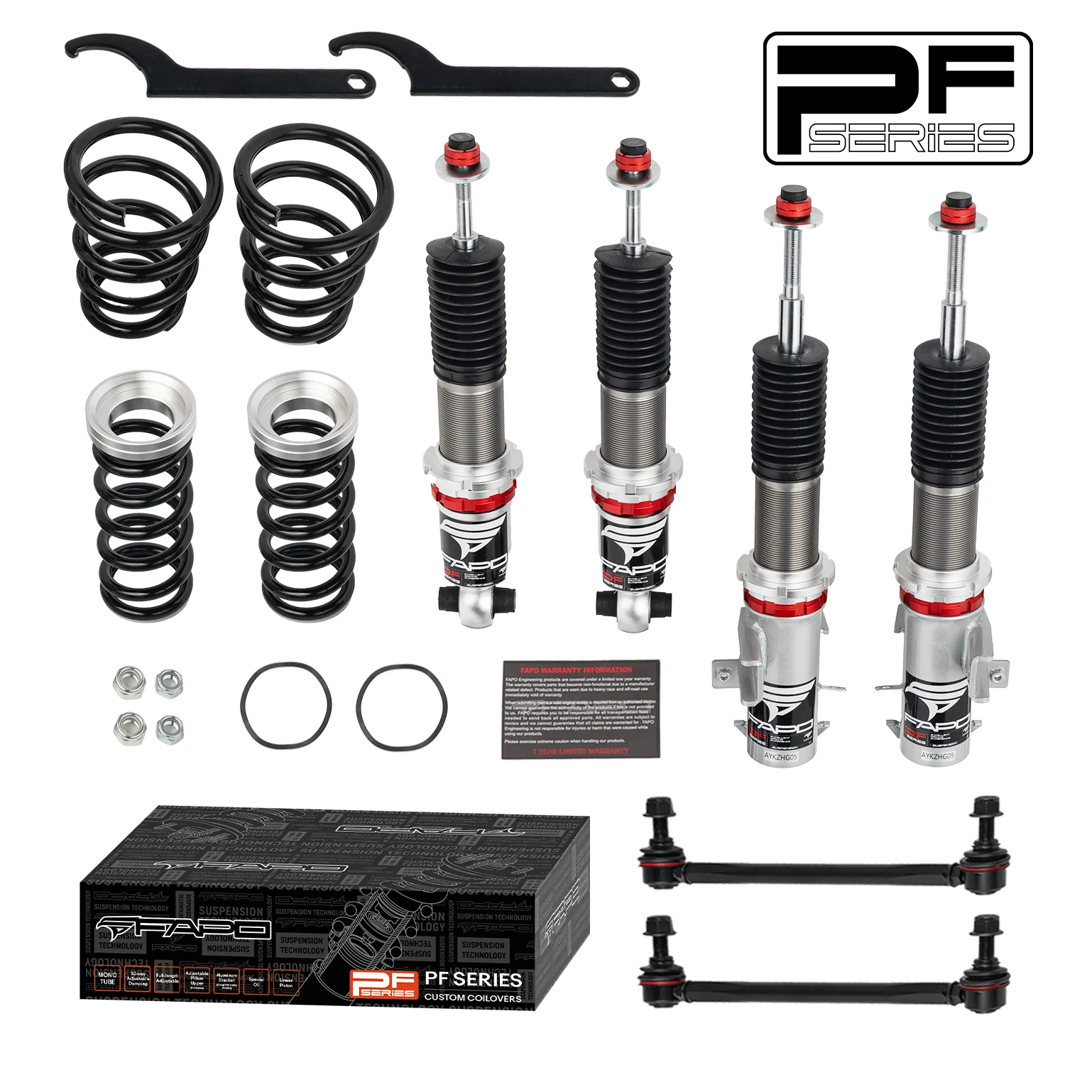32-stopniowe zawieszenie gwintowane Do Chevrolet Camaro 5th Gen 2010-2015 PF009530