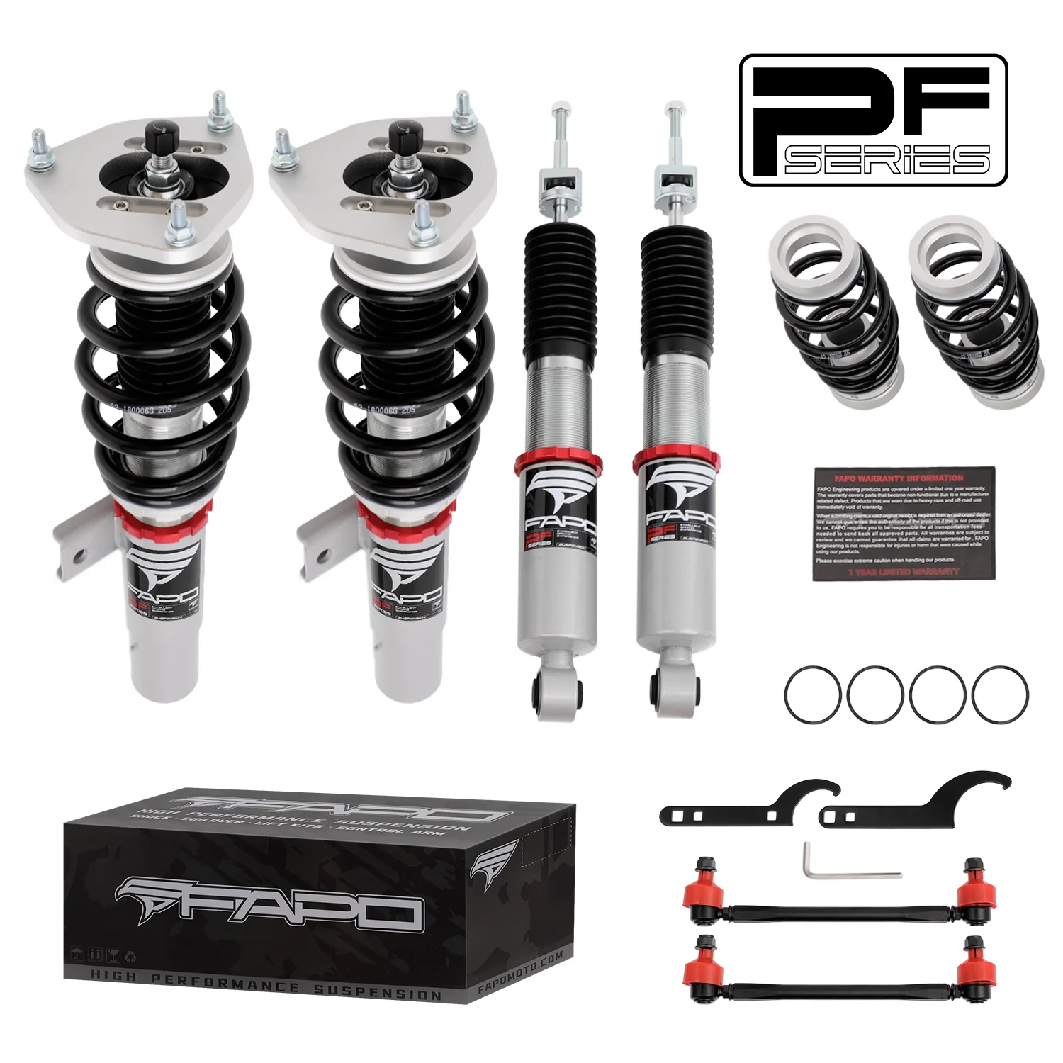 32-stopniowe zawieszenie gwintowane Do Volkswagen Jetta MK5 MK6 FWD 2006-2017 PF004120