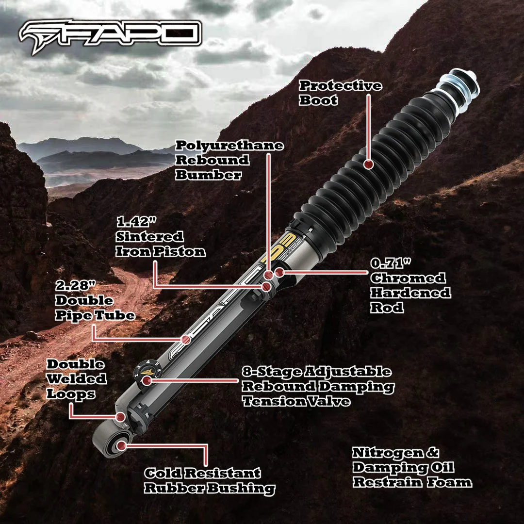 P3 off-road tylny amortyzator Do Toyota Tundar 2007-2021, 4-8 in Lift PA095731 - zdjęcie 2